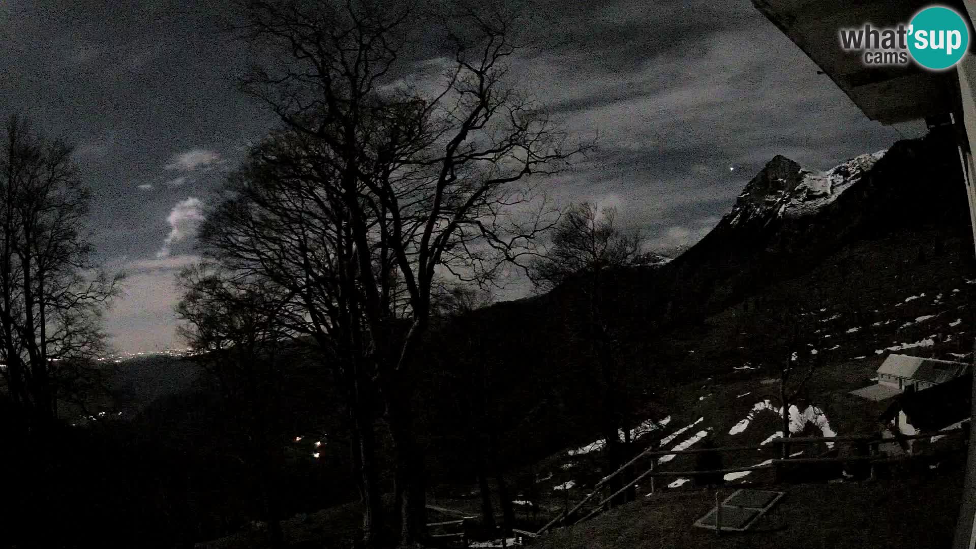 Planina Razor Mountain Hut live cam (1315) | view to Tolminski Migovec