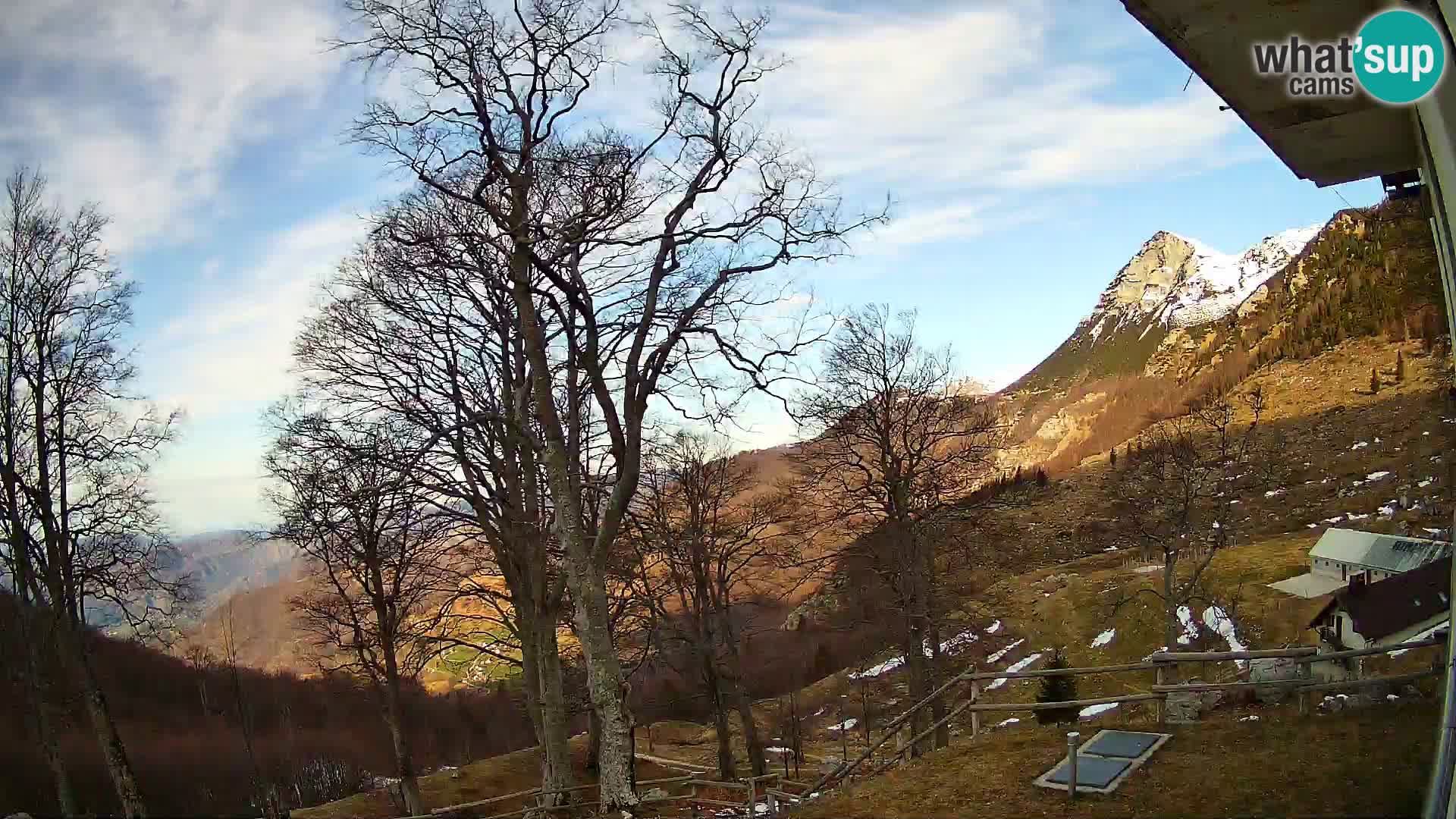 Planina Razor Mountain Hut live cam (1315) | view to Tolminski Migovec