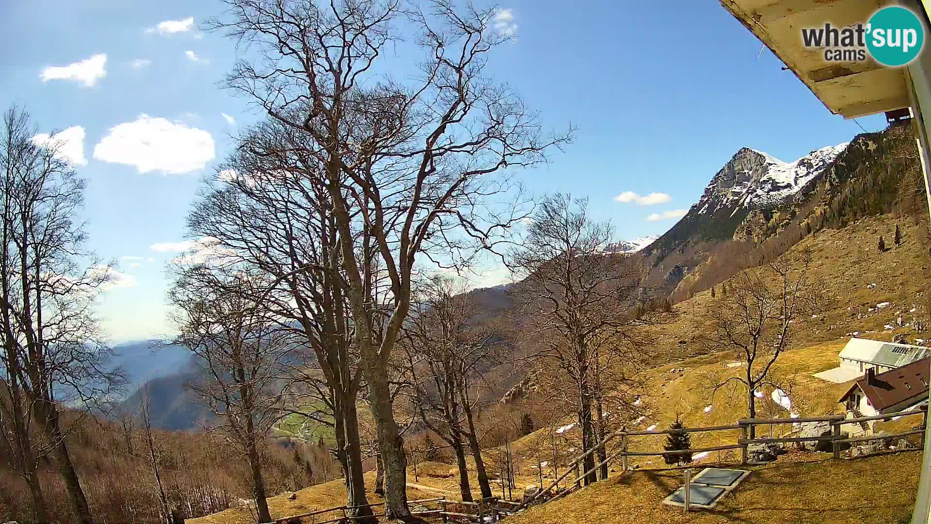 Koča na Planini Razor spletna kamera (1315) | Pogled na Tolminski Migovec