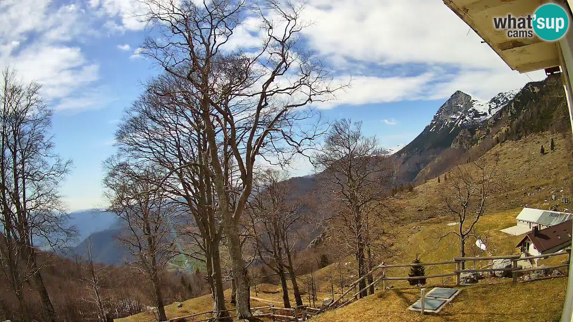 Refuge de la montagne Planina Razor caméra en direct (1315) | vue sur Tolminski Migovec