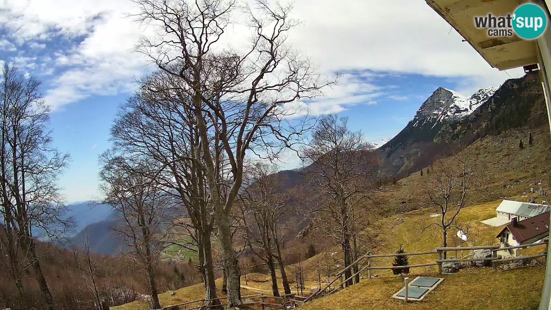 Baita di montagna Planina Razor webcam (1315) | vista su Tolminski Migovec