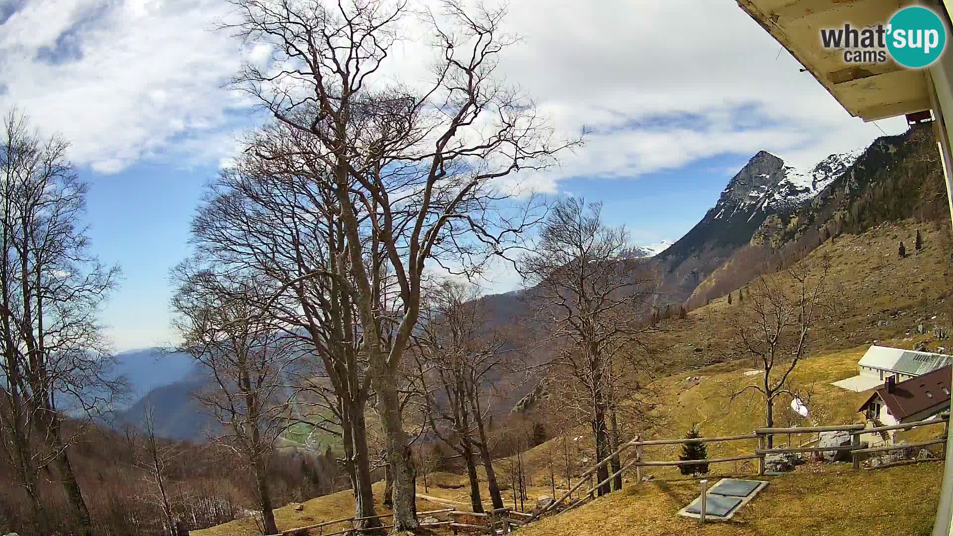 Refuge de la montagne Planina Razor caméra en direct (1315) | vue sur Tolminski Migovec