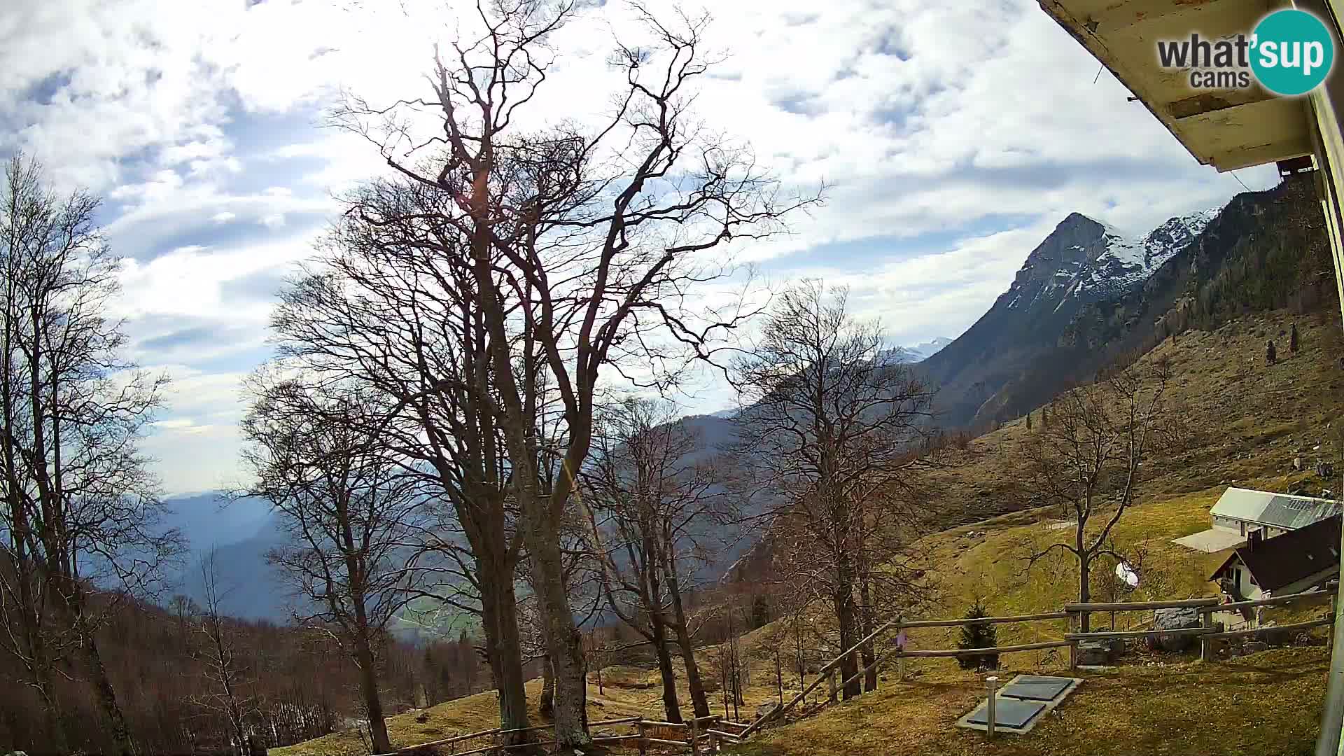 Planina Razor Mountain Hut live cam (1315) | view to Tolminski Migovec