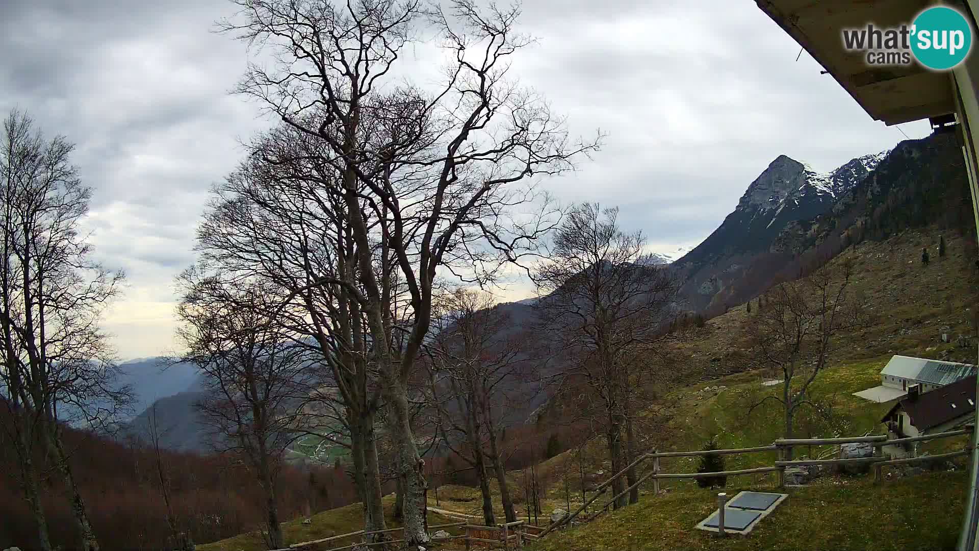 Planina Razor Mountain Hut live cam (1315) | view to Tolminski Migovec