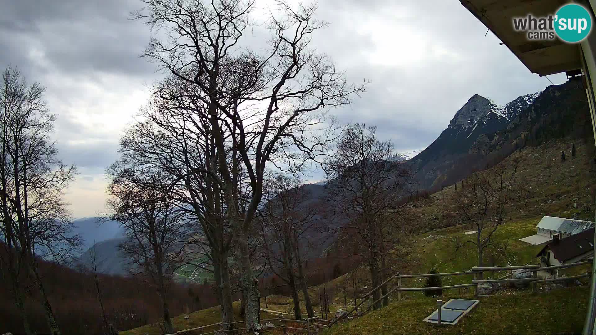 Planina Razor Mountain Hut live cam (1315) | view to Tolminski Migovec