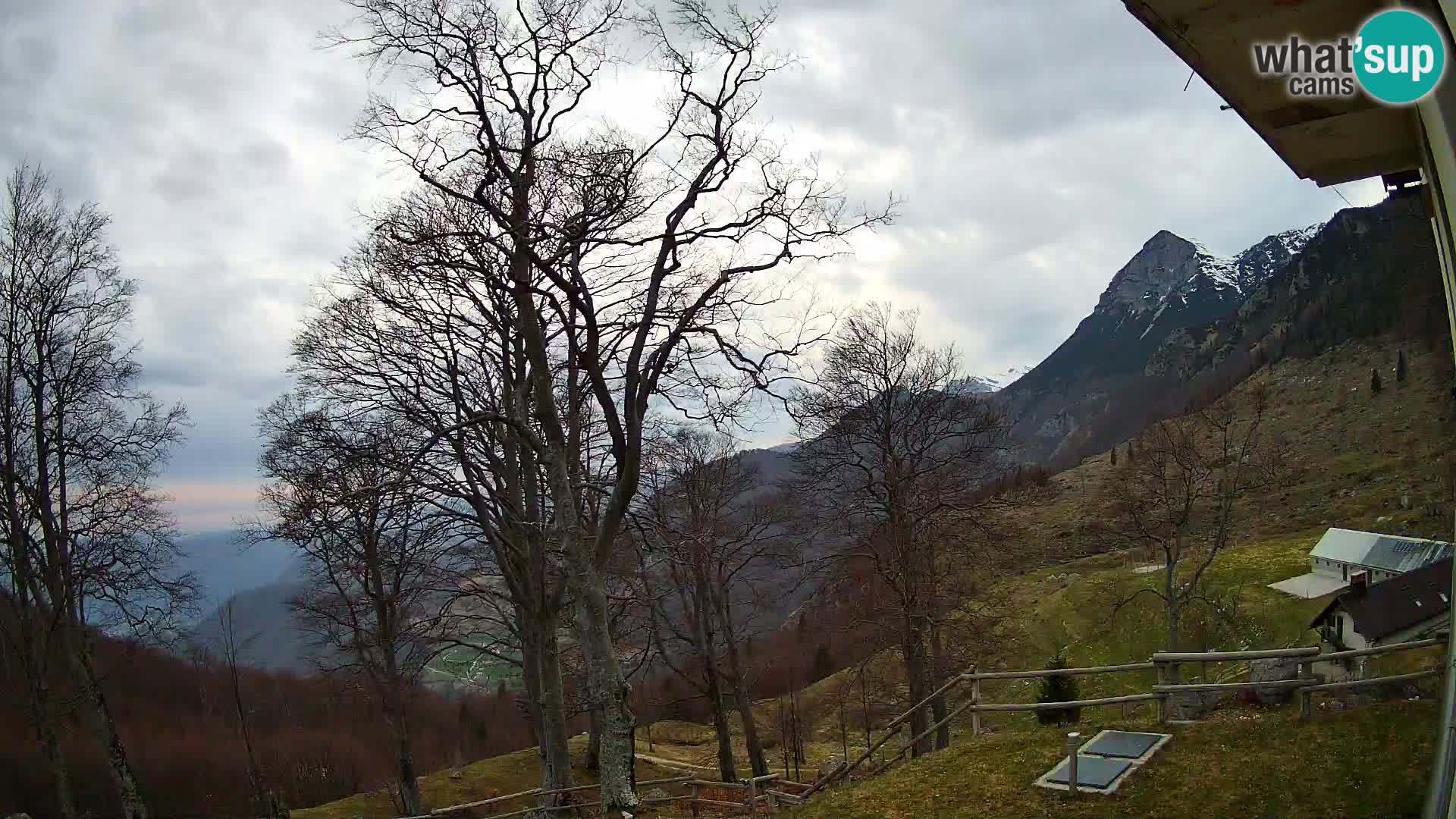 Planina Razor Mountain Hut live cam (1315) | view to Tolminski Migovec