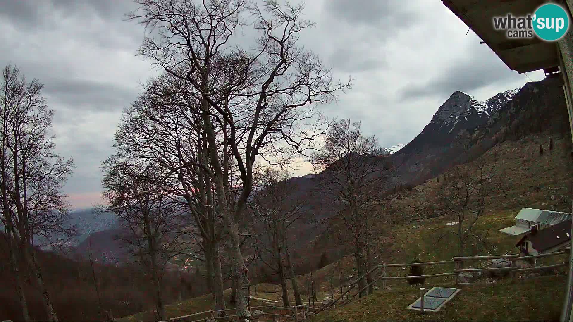 Baita di montagna Planina Razor webcam (1315) | vista su Tolminski Migovec