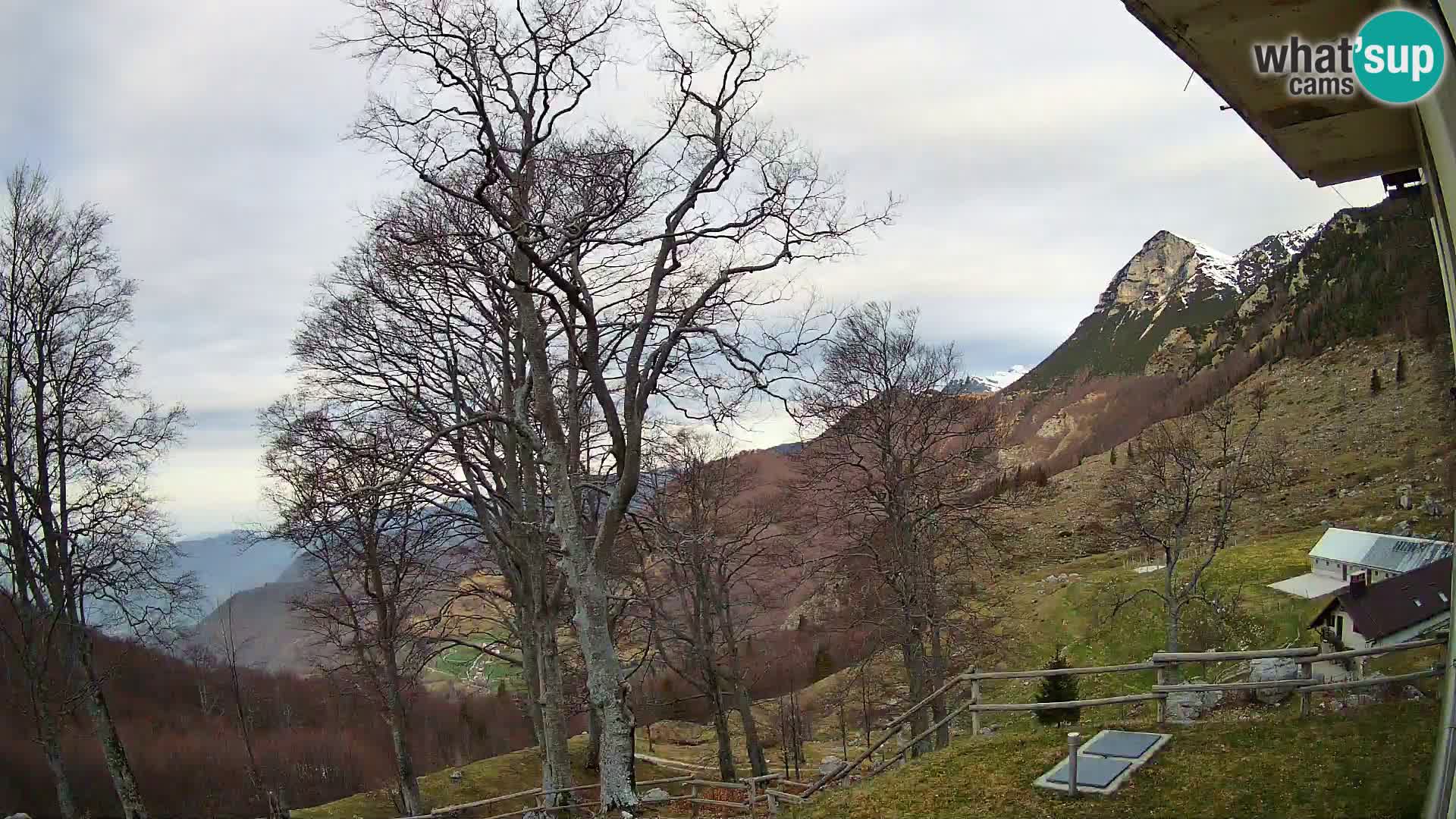 Refuge de la montagne Planina Razor caméra en direct (1315) | vue sur Tolminski Migovec