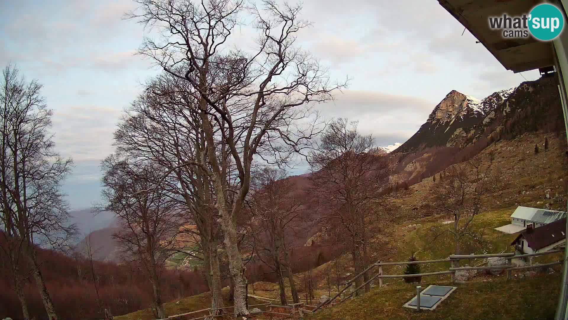 Cámara en vivo de la cabaña de montaña Planina Razor (1315) | vista hacia Tolminski Migovec