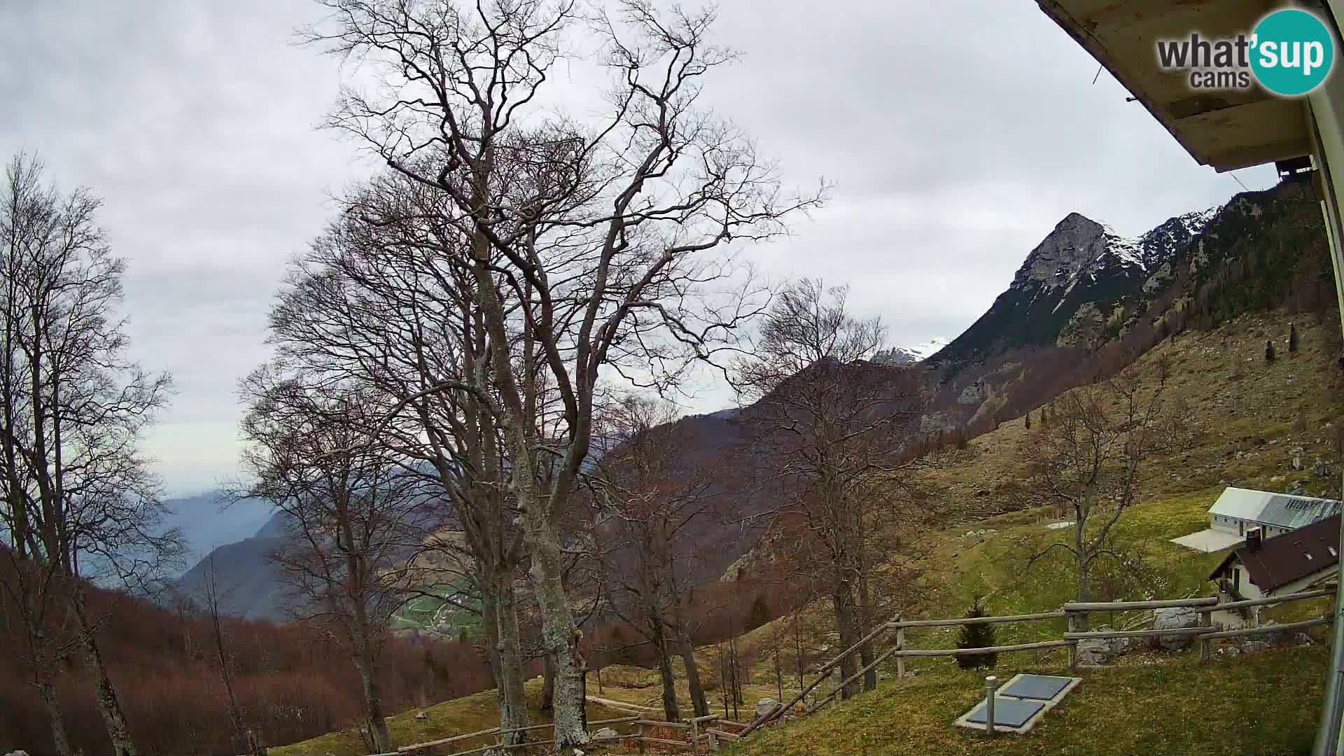 Refuge de la montagne Planina Razor caméra en direct (1315) | vue sur Tolminski Migovec