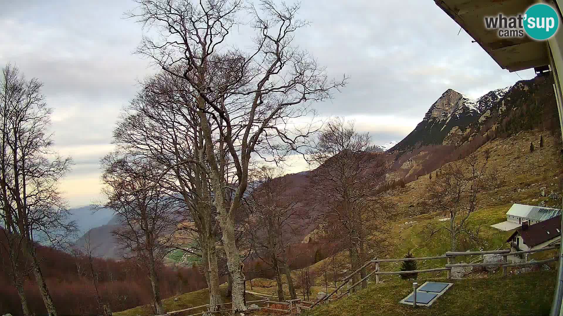 Baita di montagna Planina Razor webcam (1315) | vista su Tolminski Migovec
