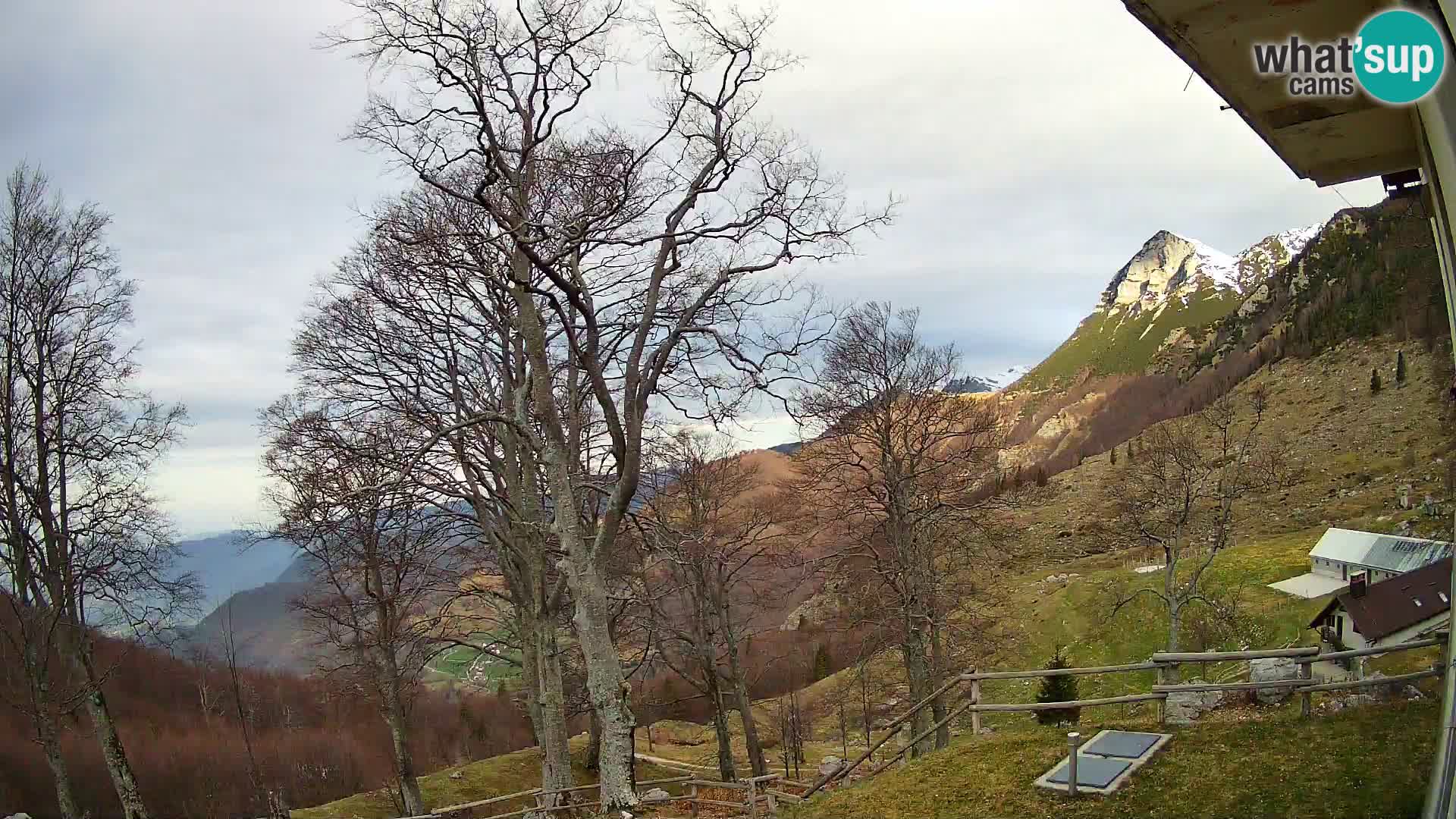 Planina Razor Mountain Hut live cam (1315) | view to Tolminski Migovec