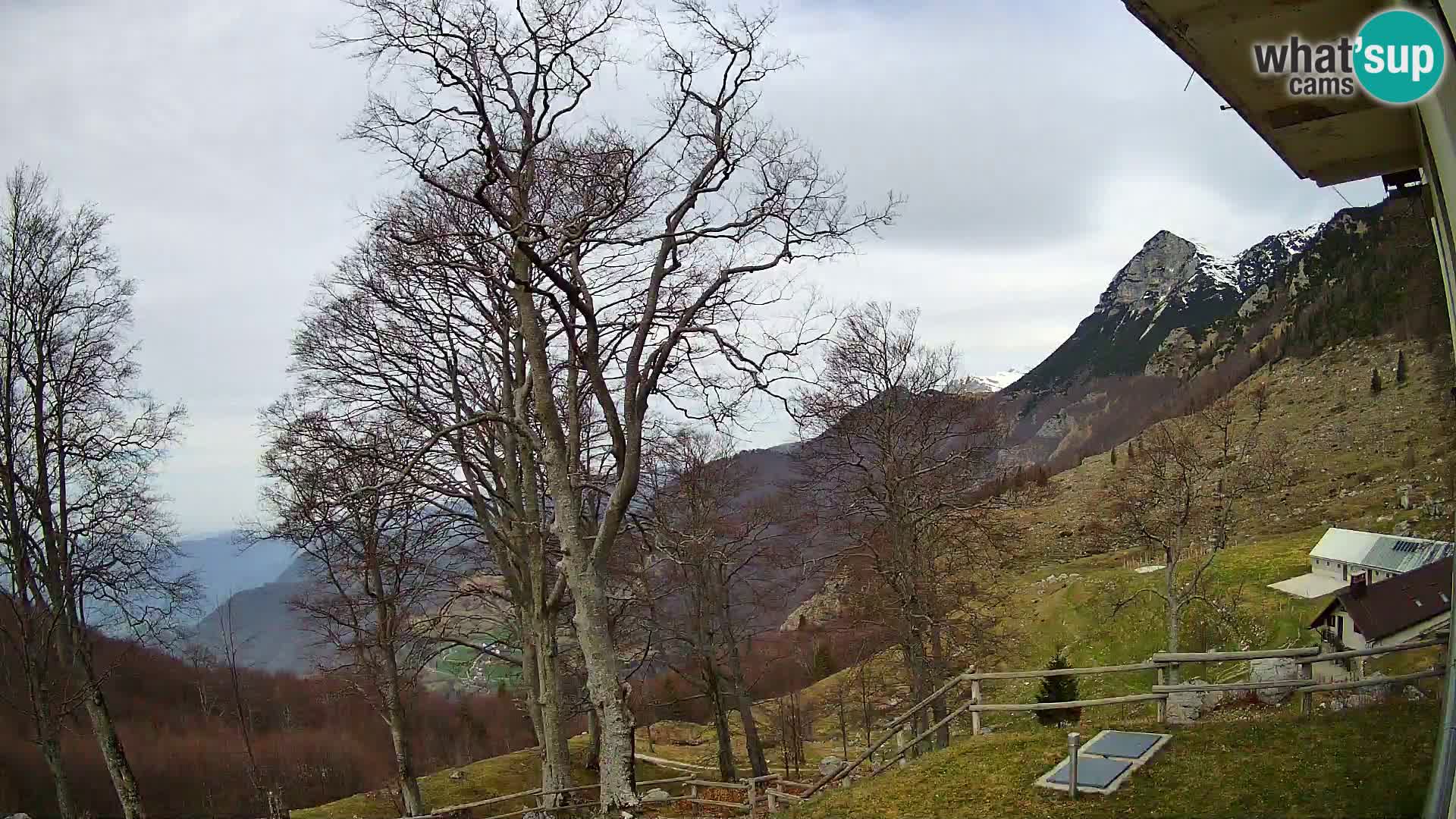 Refuge de la montagne Planina Razor caméra en direct (1315) | vue sur Tolminski Migovec