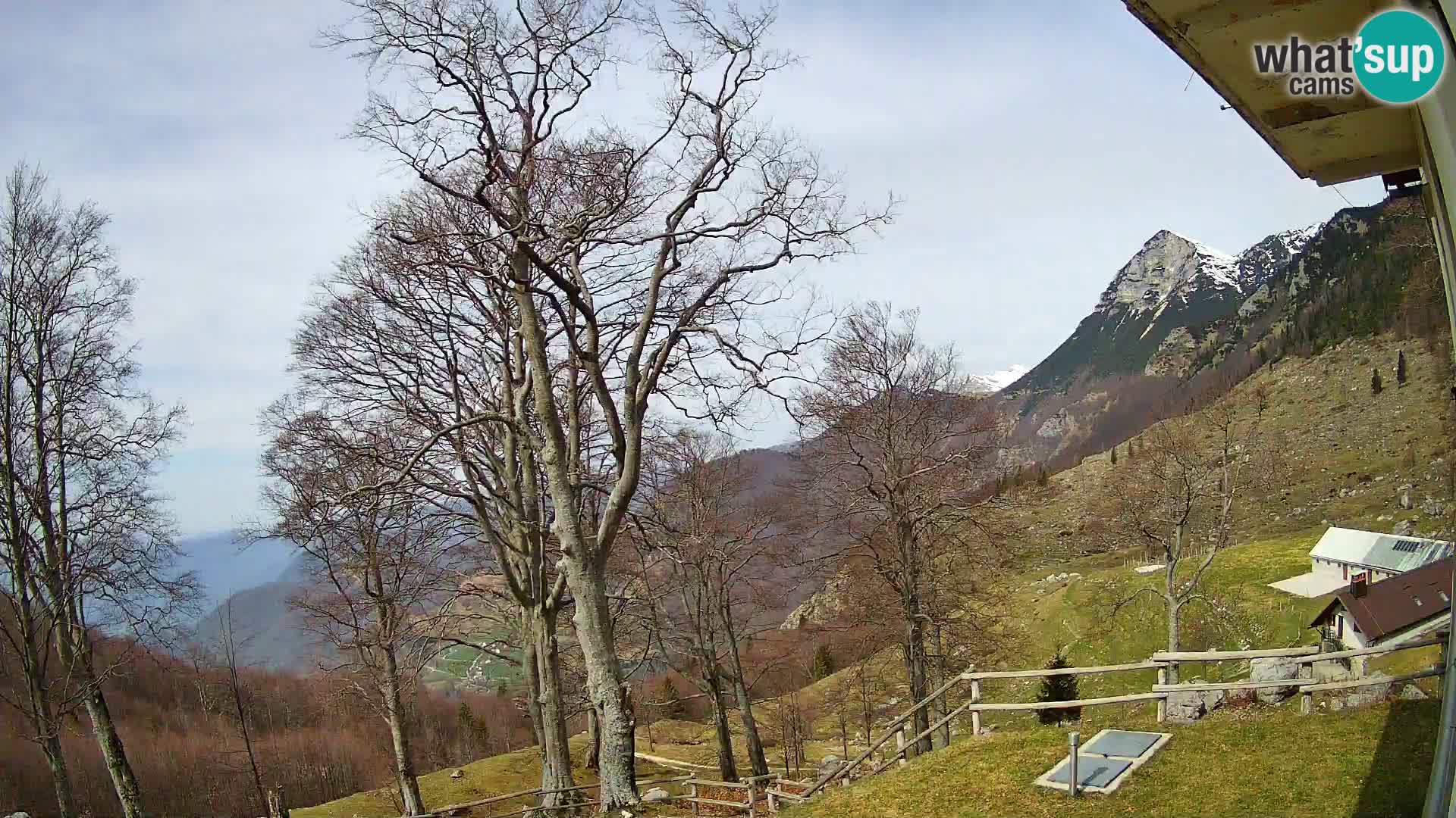 Planina Razor Mountain Hut live cam (1315) | view to Tolminski Migovec