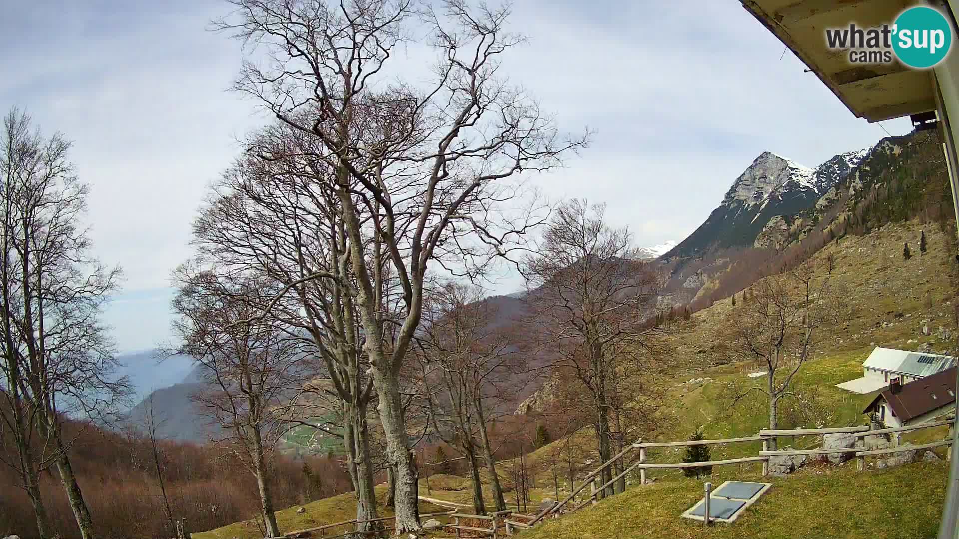 Planina Razor Mountain Hut live cam (1315) | view to Tolminski Migovec