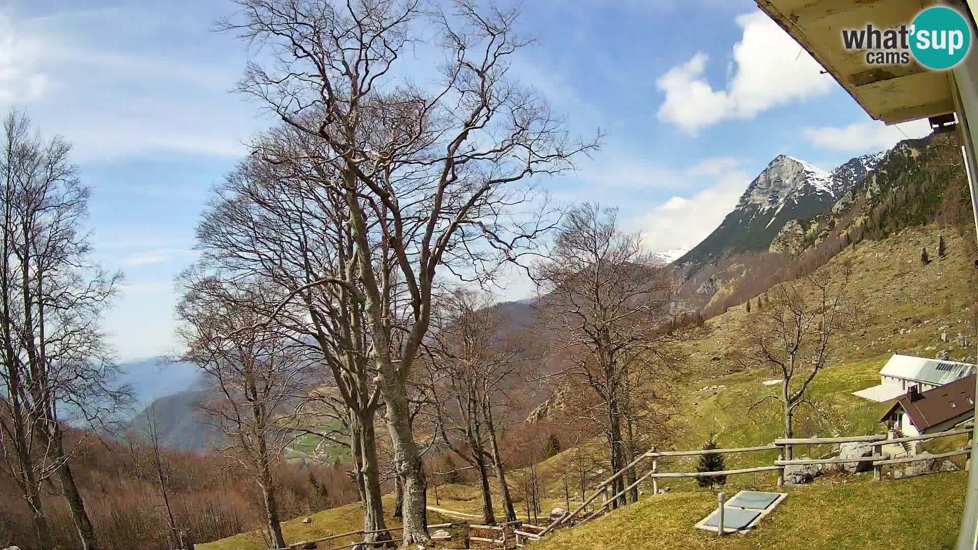 Refuge de la montagne Planina Razor caméra en direct (1315) | vue sur Tolminski Migovec