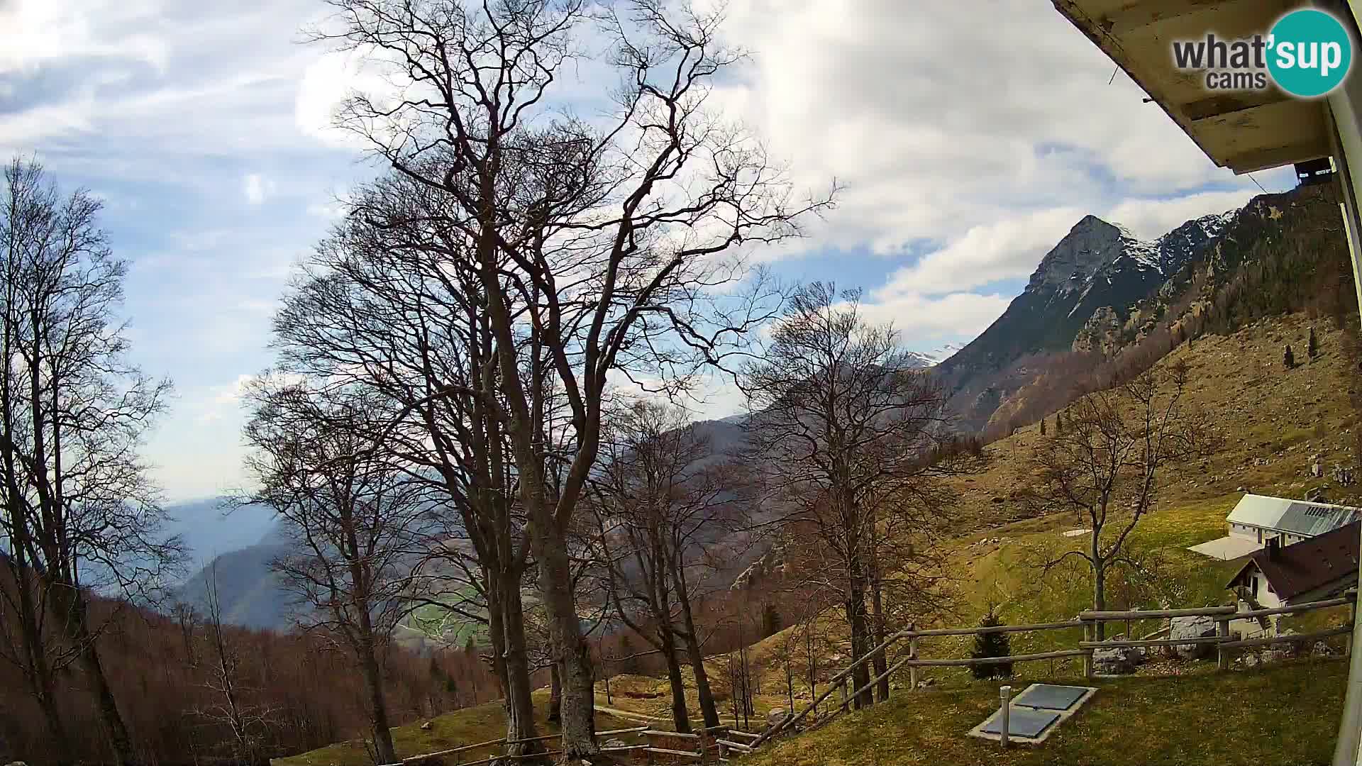 Refuge de la montagne Planina Razor caméra en direct (1315) | vue sur Tolminski Migovec