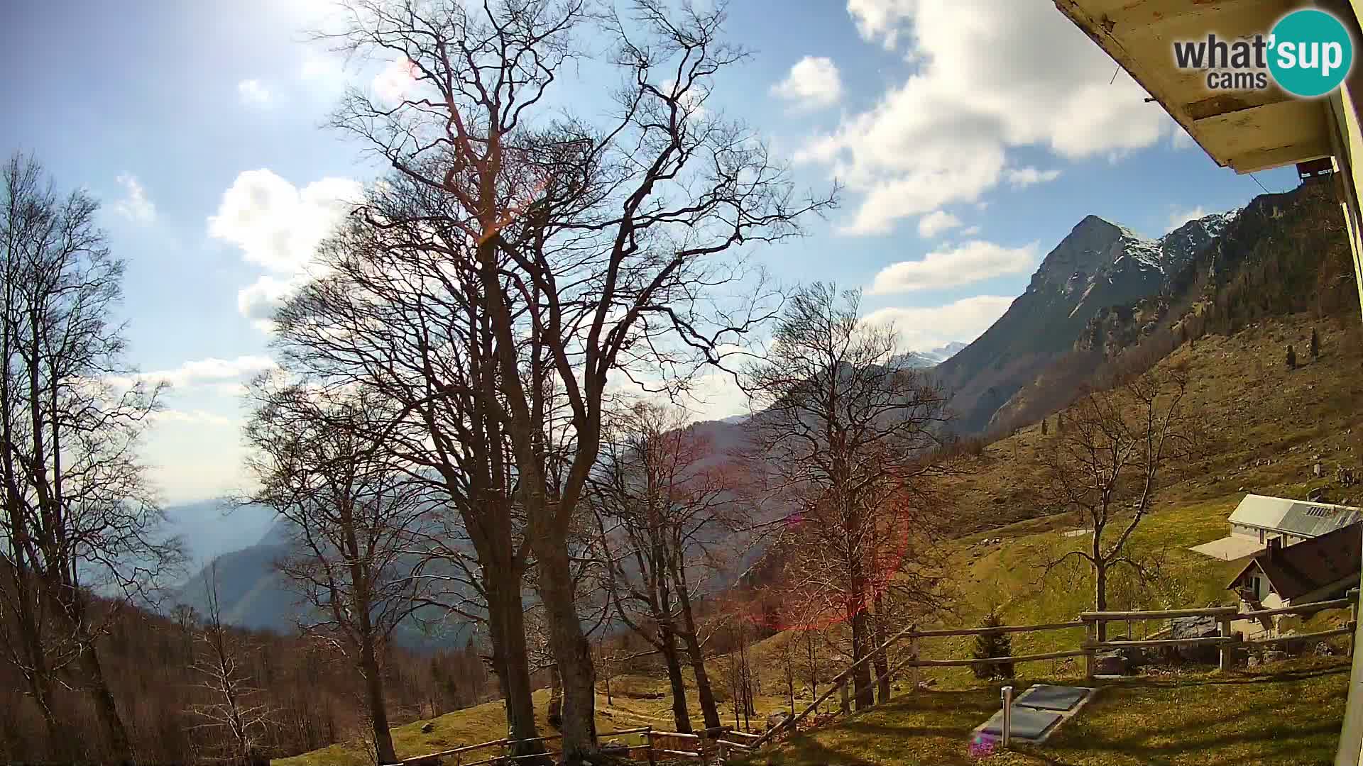 Baita di montagna Planina Razor webcam (1315) | vista su Tolminski Migovec