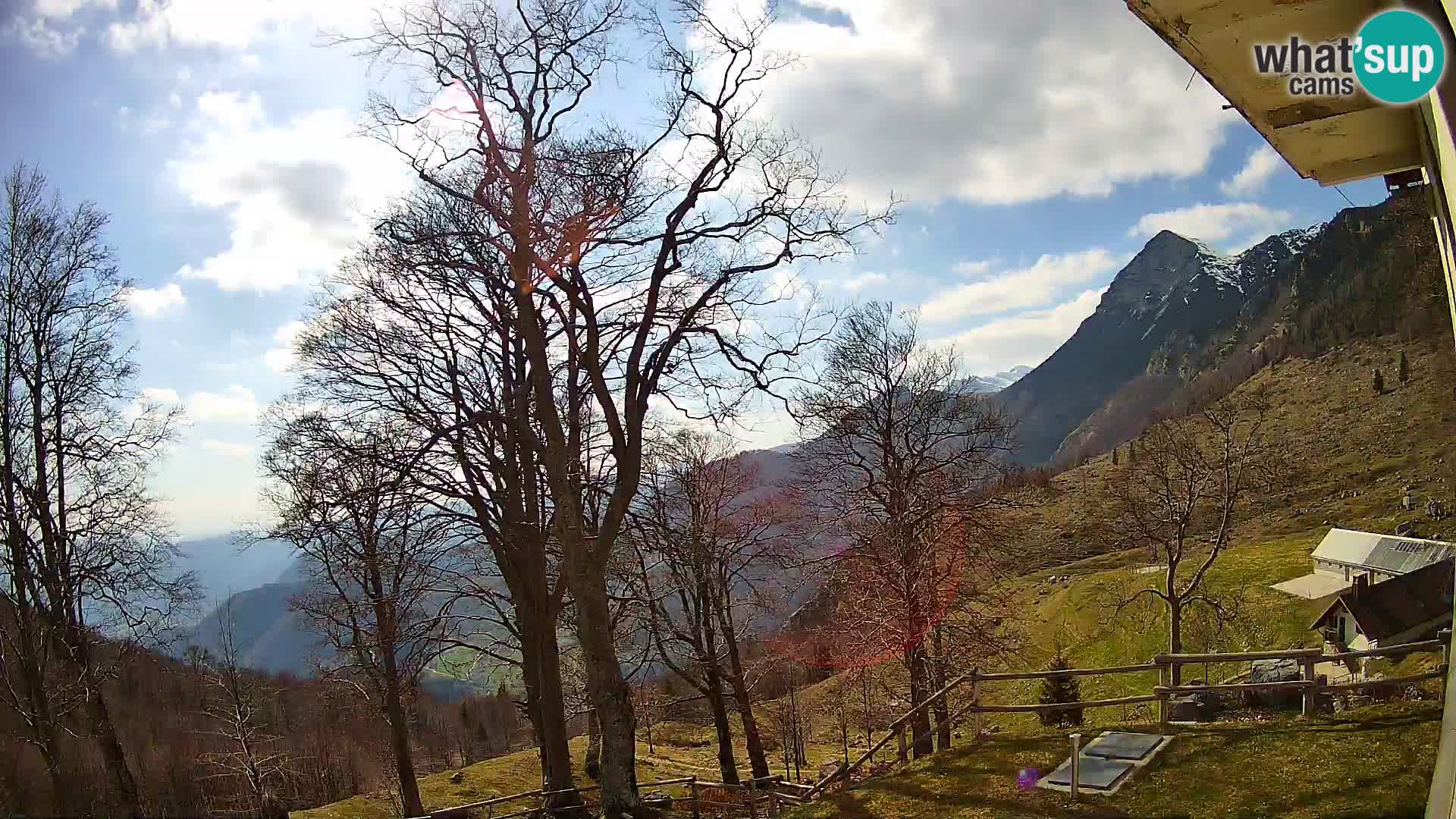 Refuge de la montagne Planina Razor caméra en direct (1315) | vue sur Tolminski Migovec