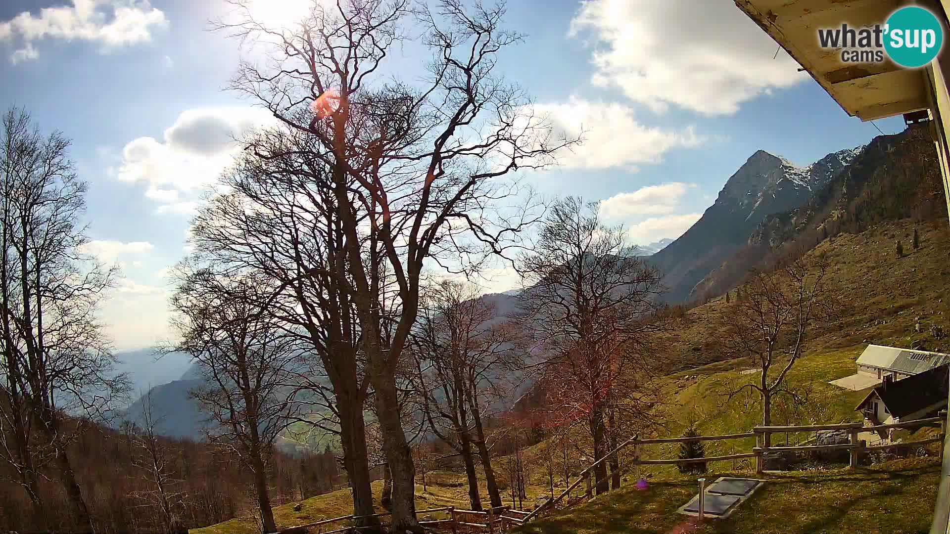 Planina Razor Mountain Hut live cam (1315) | view to Tolminski Migovec