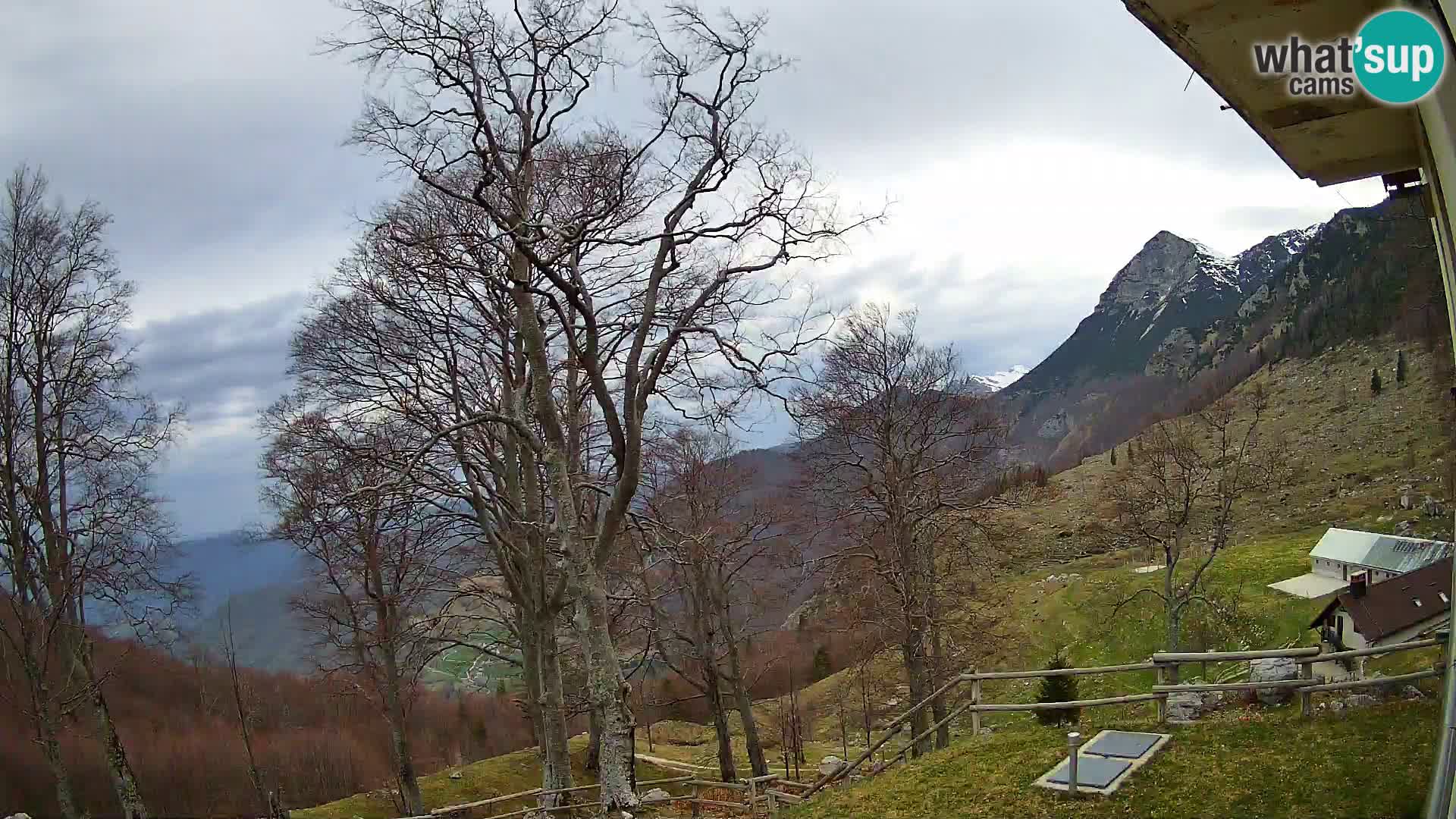 Koča na Planini Razor spletna kamera (1315) | Pogled na Tolminski Migovec