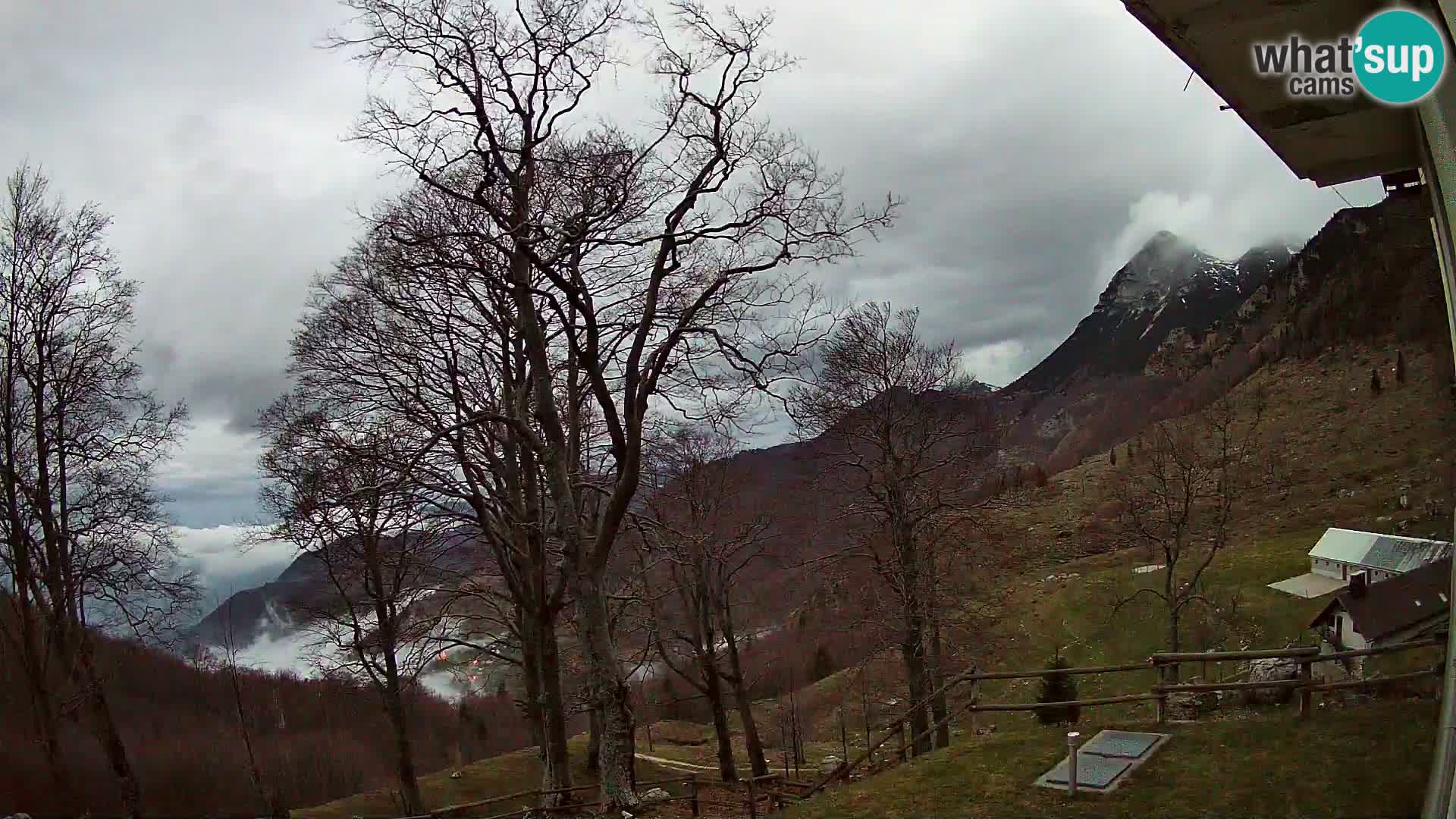 Planina Razor Mountain Hut live cam (1315) | view to Tolminski Migovec