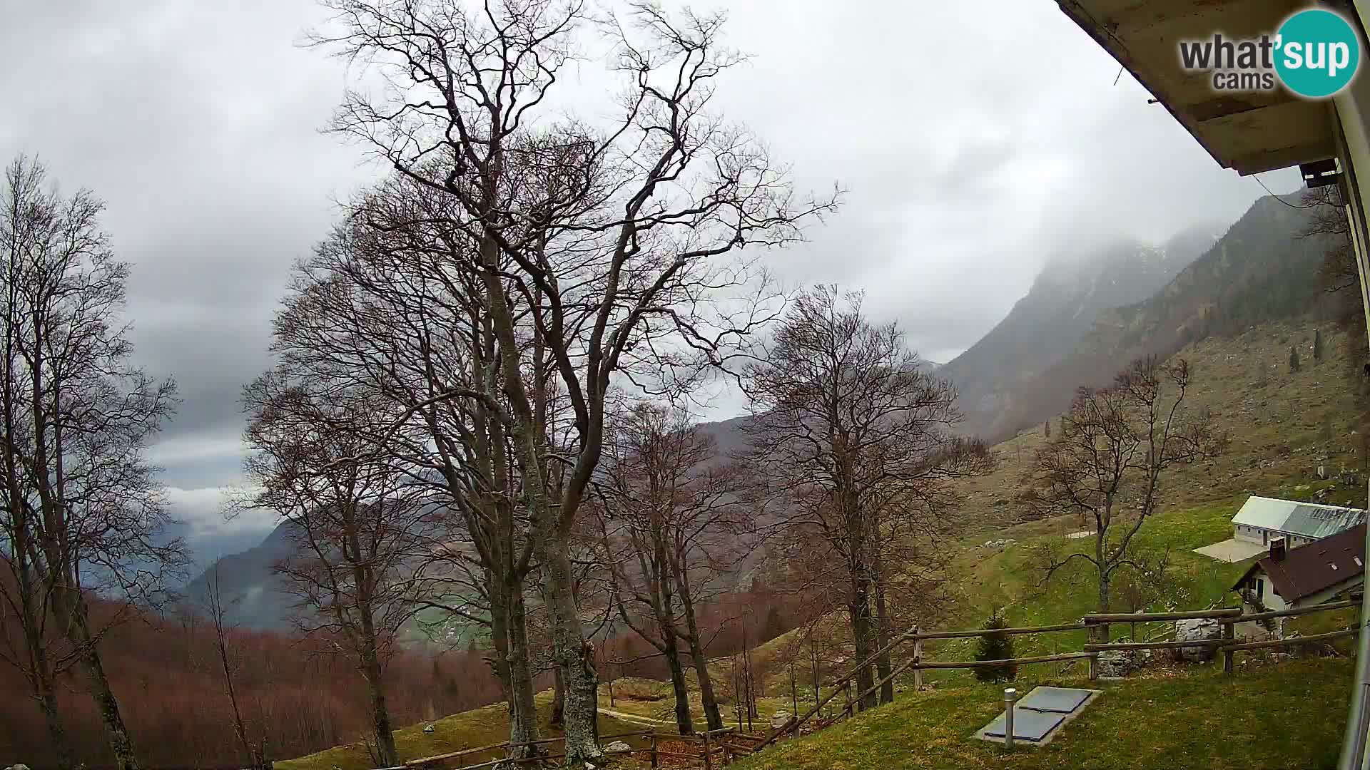 Baita di montagna Planina Razor webcam (1315) | vista su Tolminski Migovec