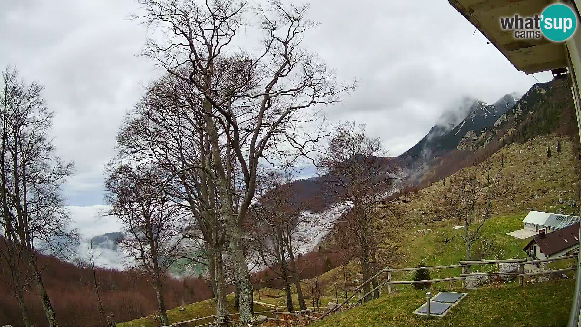 Refuge de la montagne Planina Razor caméra en direct (1315) | vue sur Tolminski Migovec