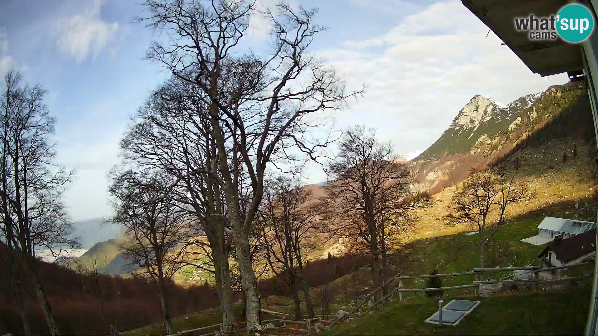 Koča na Planini Razor spletna kamera (1315) | Pogled na Tolminski Migovec