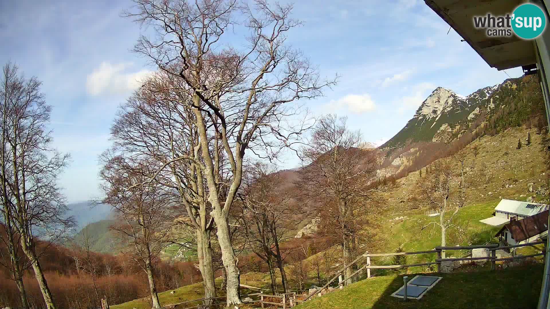 Refuge de la montagne Planina Razor caméra en direct (1315) | vue sur Tolminski Migovec