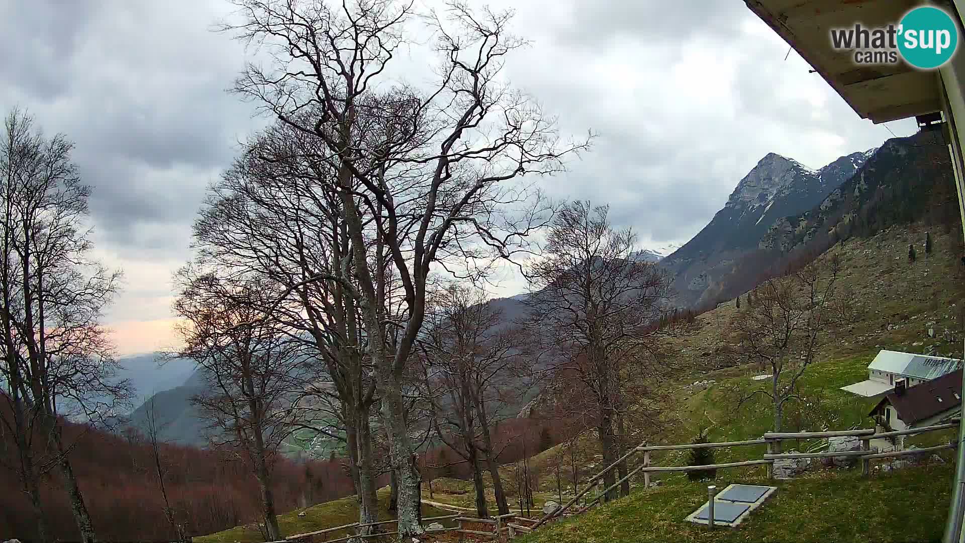 Planina Razor Mountain Hut live cam (1315) | view to Tolminski Migovec