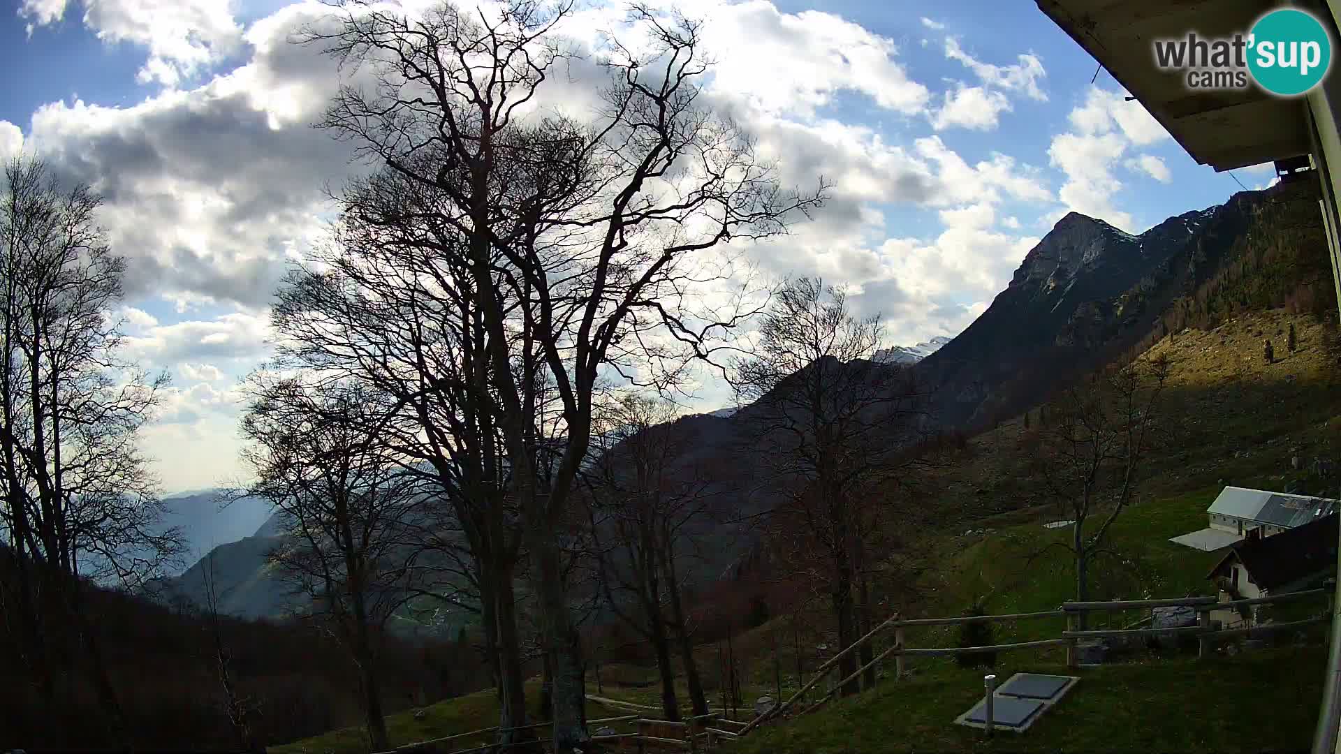 Baita di montagna Planina Razor webcam (1315) | vista su Tolminski Migovec