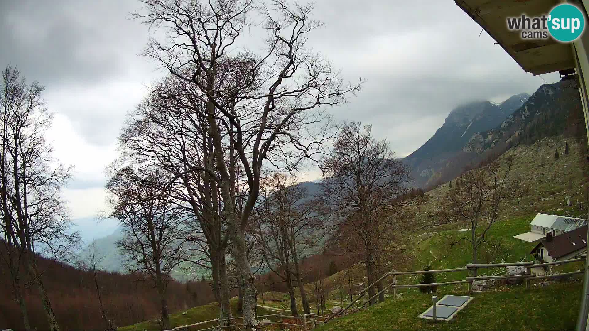 Planina Razor Mountain Hut live cam (1315) | view to Tolminski Migovec