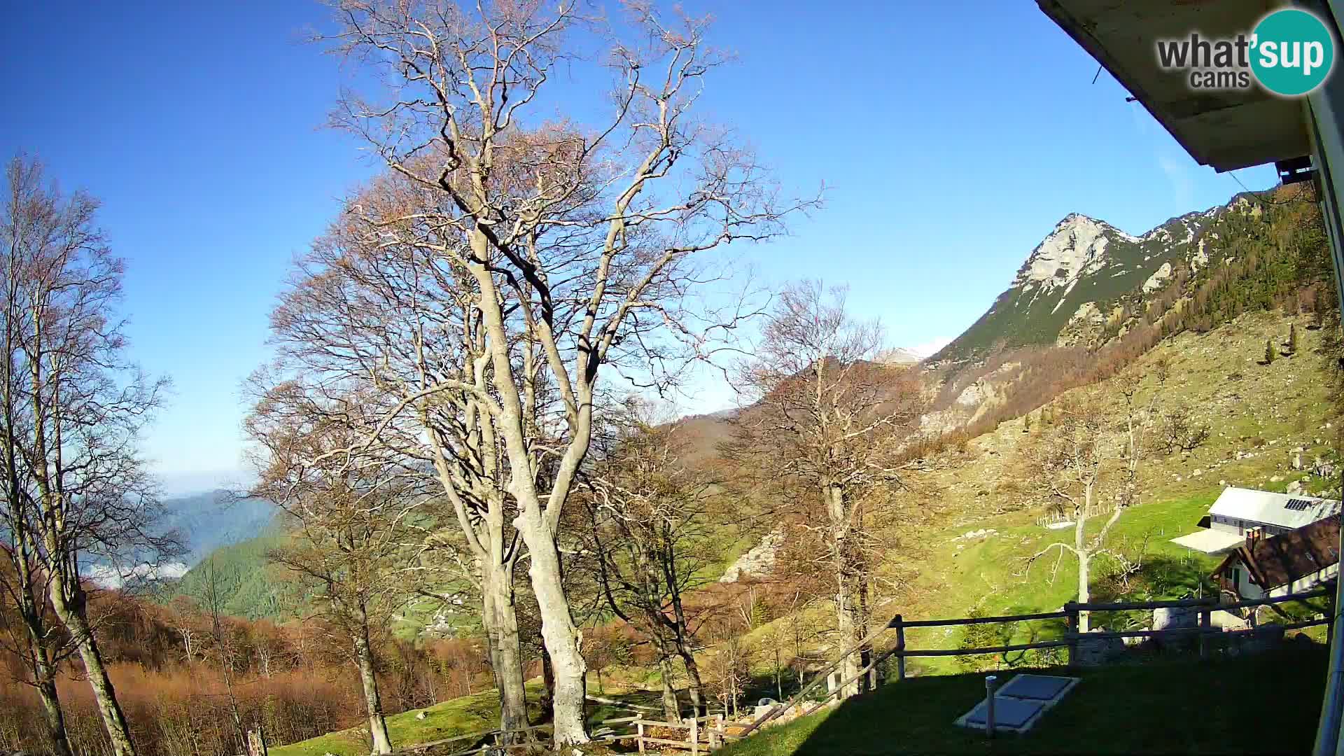 Planina Razor Bergütte Webcam (1315) | Blick auf Tolminski Migovec