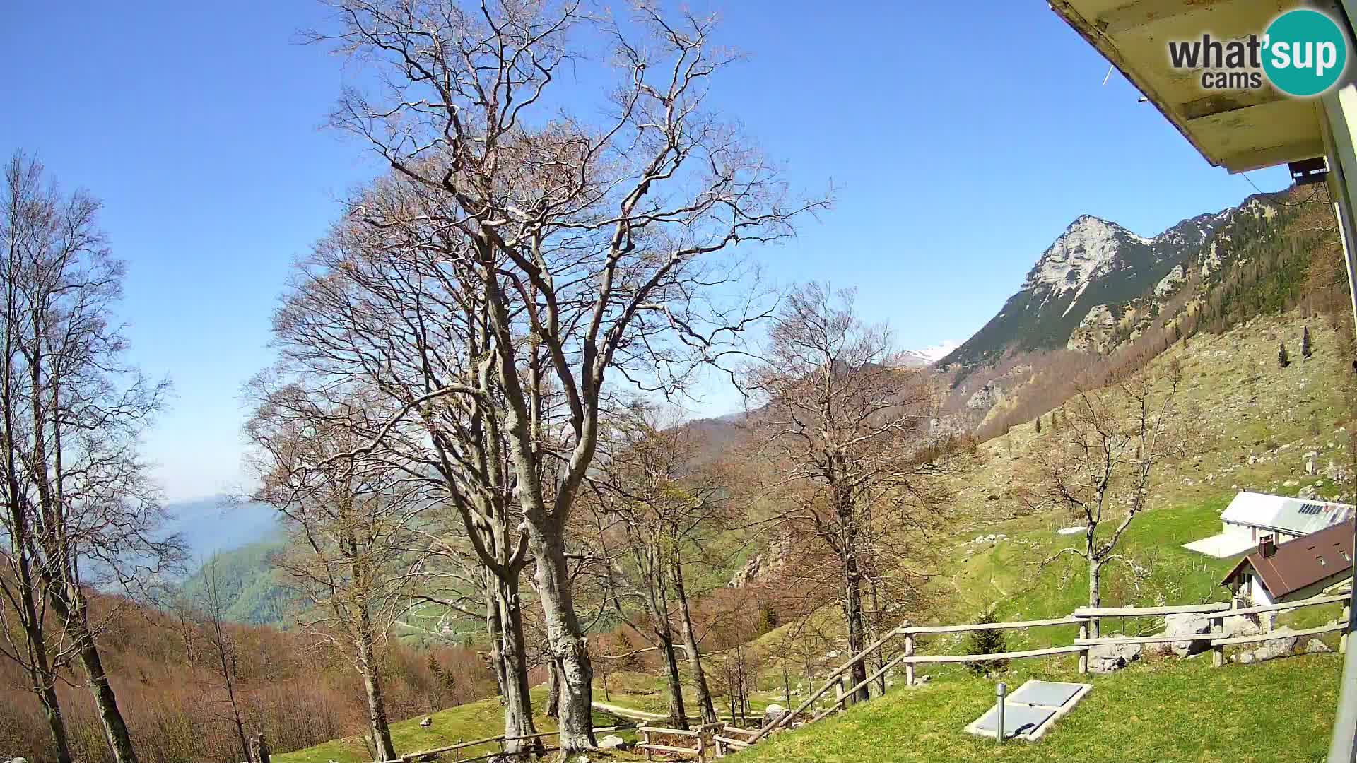 Koča na Planini Razor spletna kamera (1315) | Pogled na Tolminski Migovec