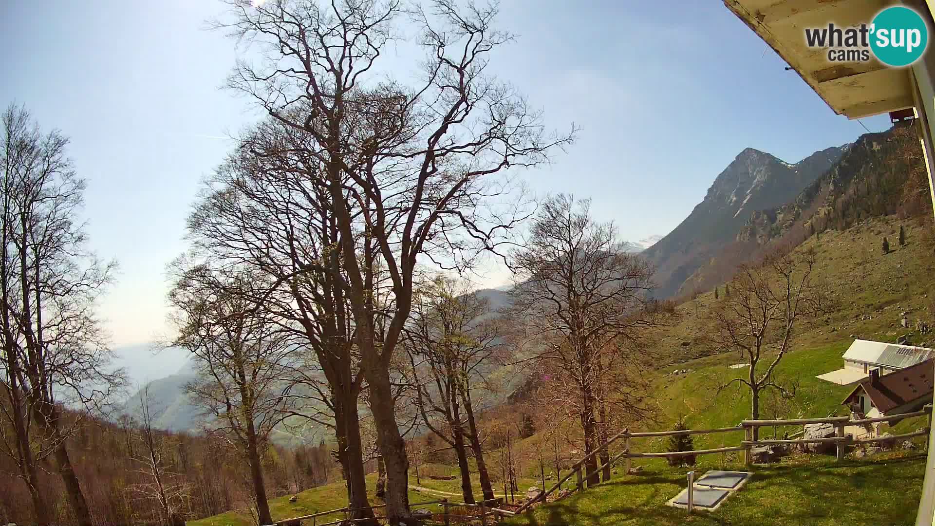 Koča na Planini Razor spletna kamera (1315) | Pogled na Tolminski Migovec