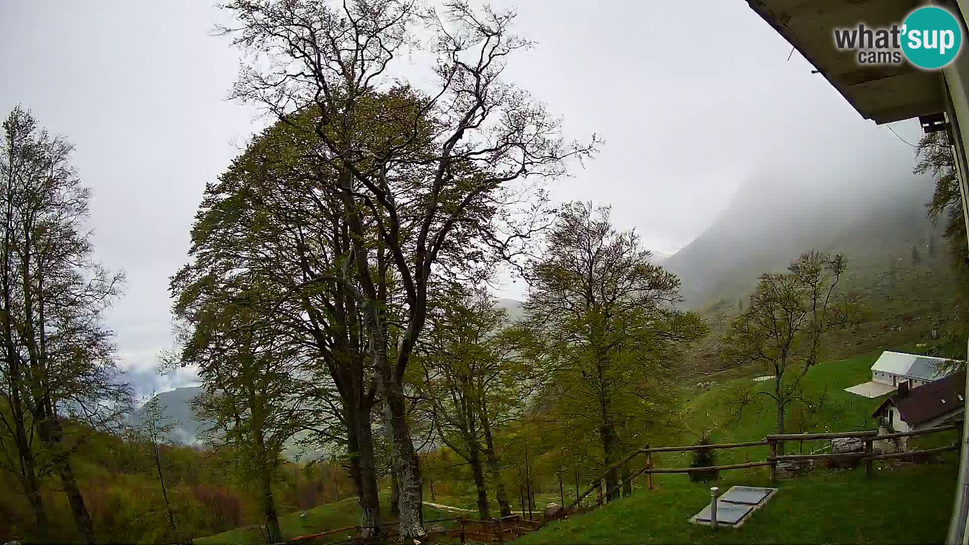 Refuge de la montagne Planina Razor caméra en direct (1315) | vue sur Tolminski Migovec