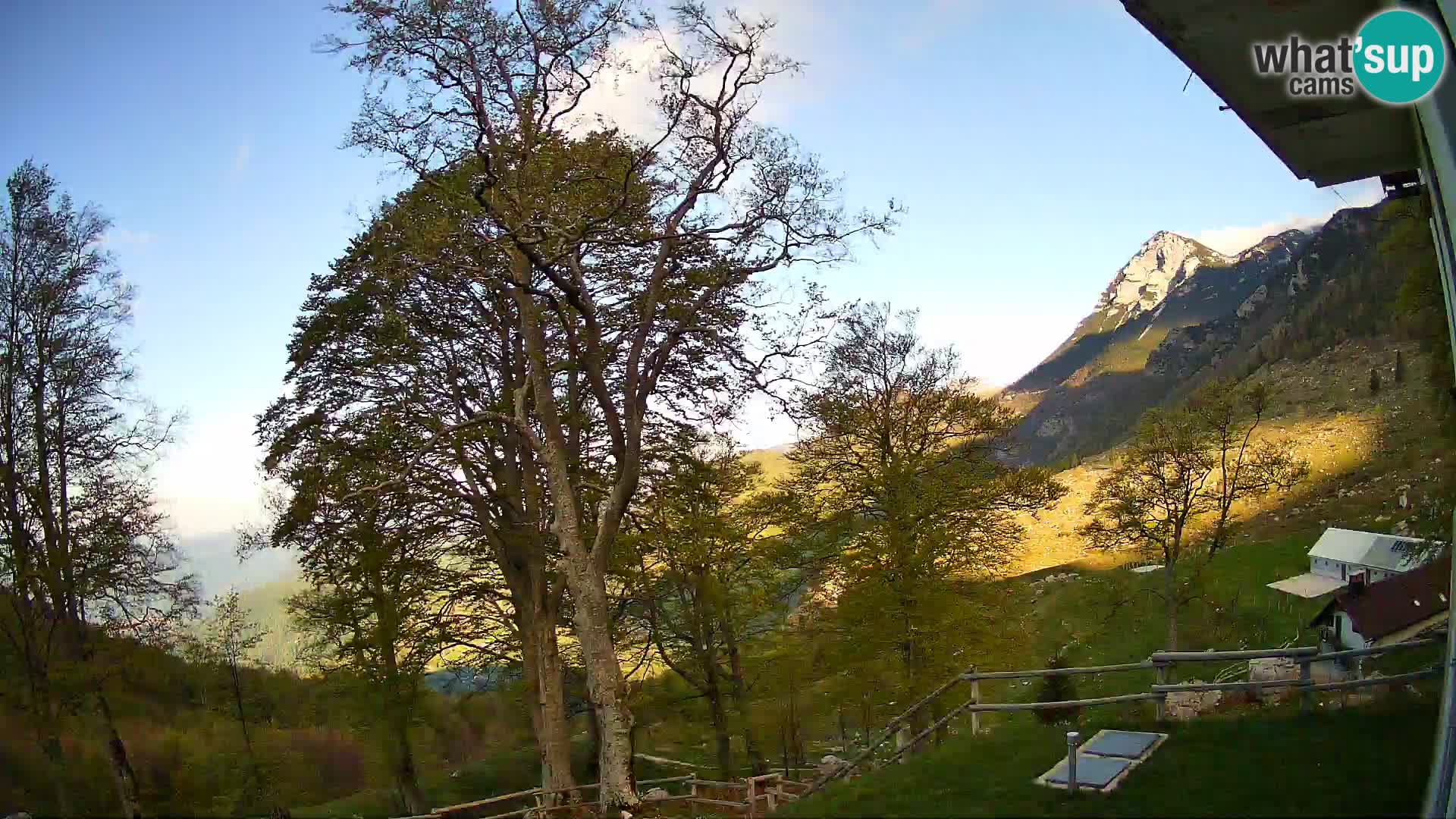 Planina Razor Mountain Hut live cam (1315) | view to Tolminski Migovec