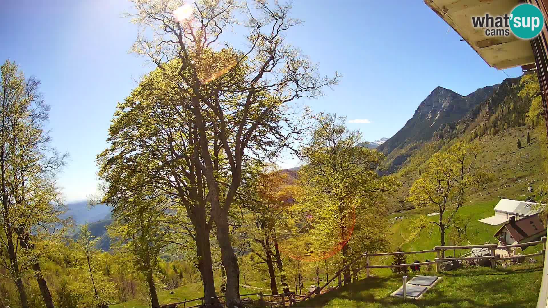 Planina Razor Bergütte Webcam (1315) | Blick auf Tolminski Migovec