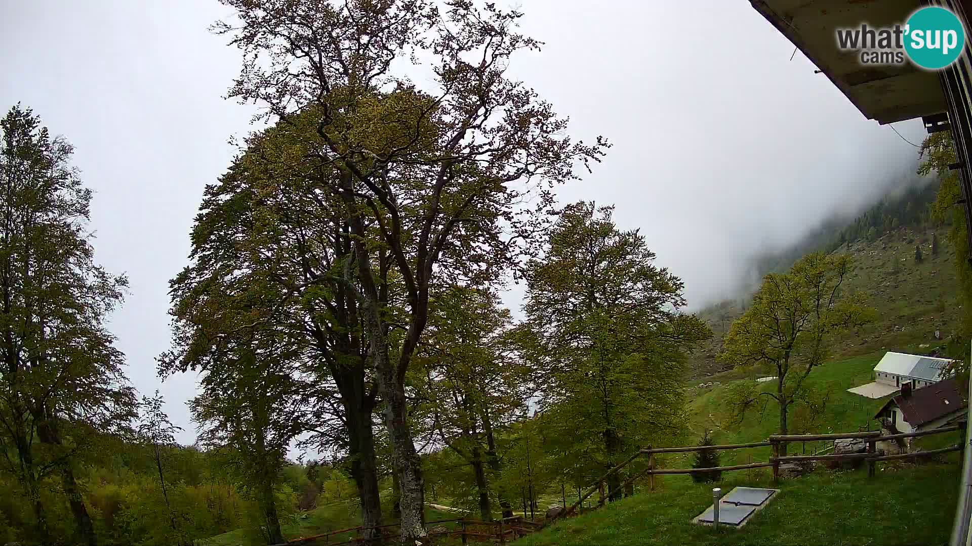Refuge de la montagne Planina Razor caméra en direct (1315) | vue sur Tolminski Migovec