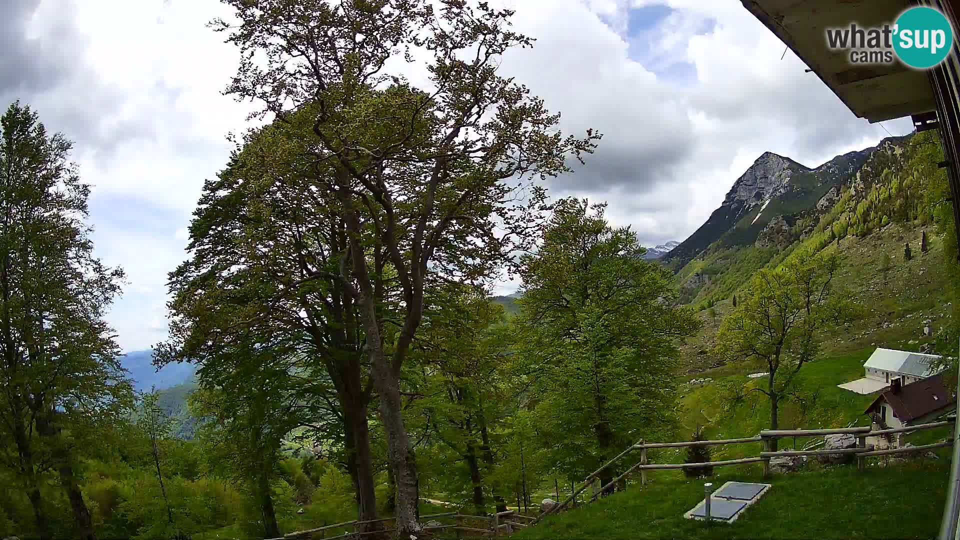 Refuge de la montagne Planina Razor caméra en direct (1315) | vue sur Tolminski Migovec