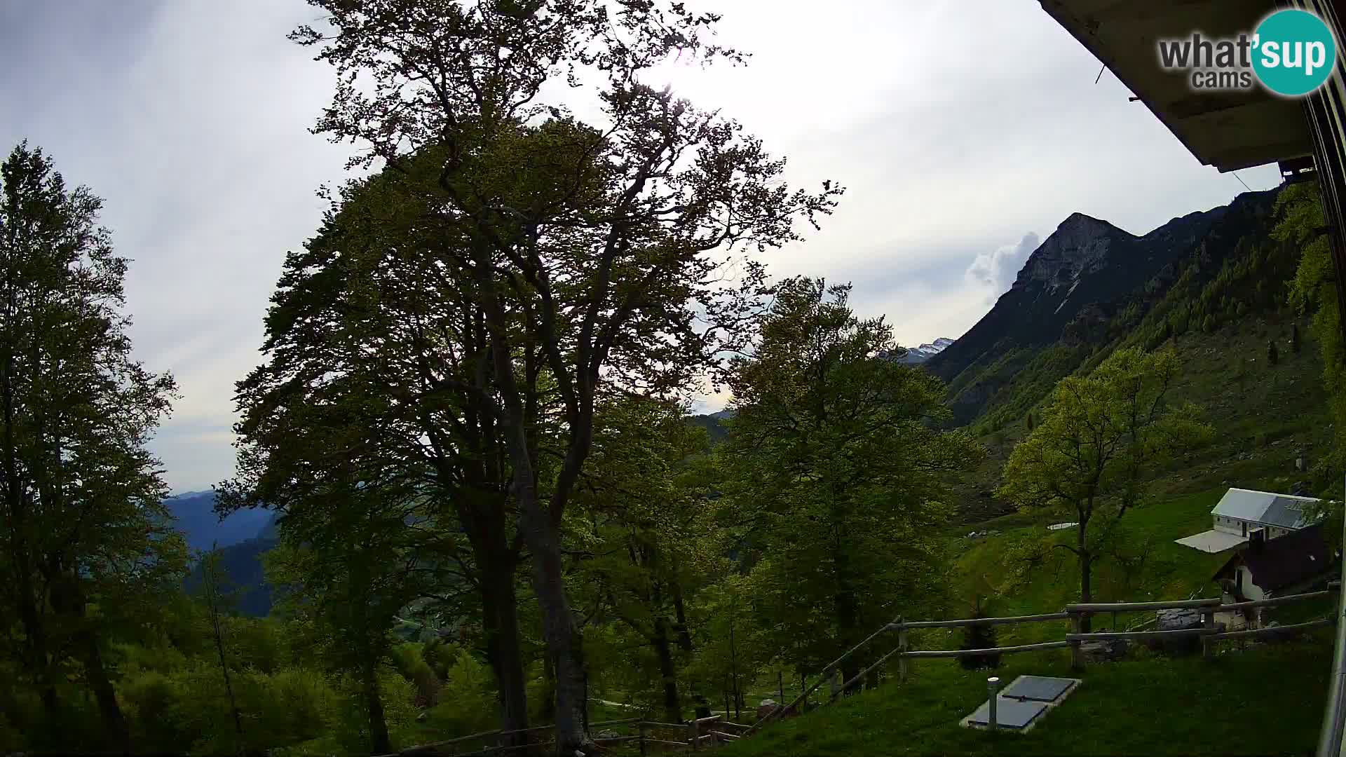 Refuge de la montagne Planina Razor caméra en direct (1315) | vue sur Tolminski Migovec