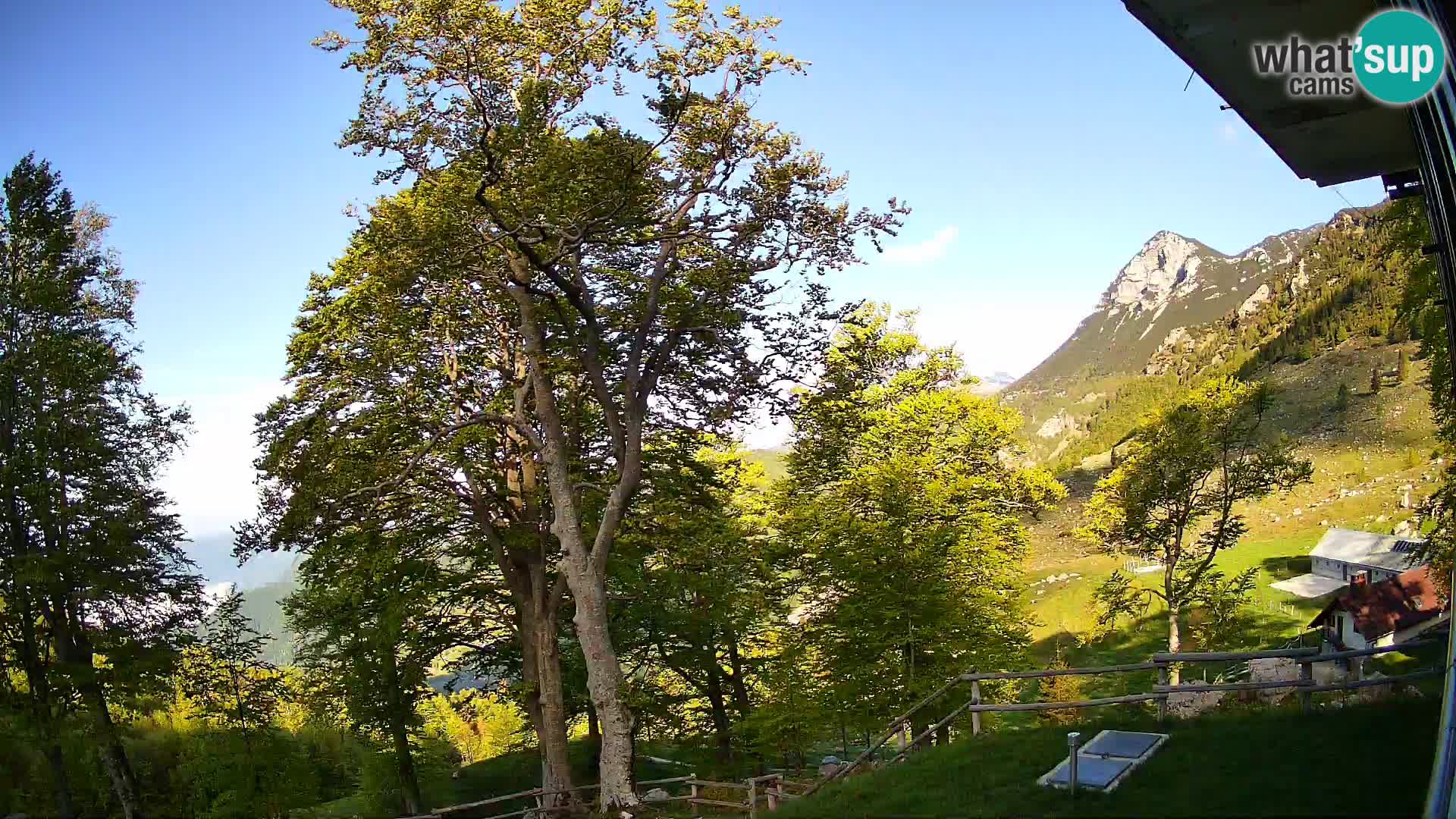 Planina Razor Bergütte Webcam (1315) | Blick auf Tolminski Migovec