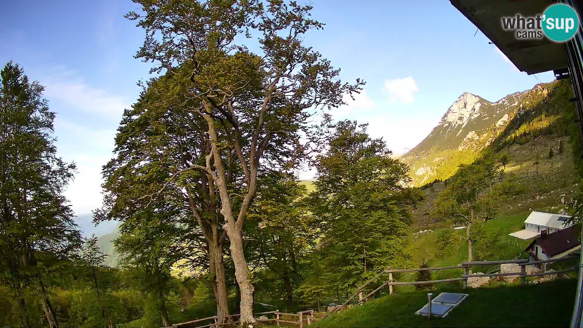 Planina Razor Bergütte Webcam (1315) | Blick auf Tolminski Migovec