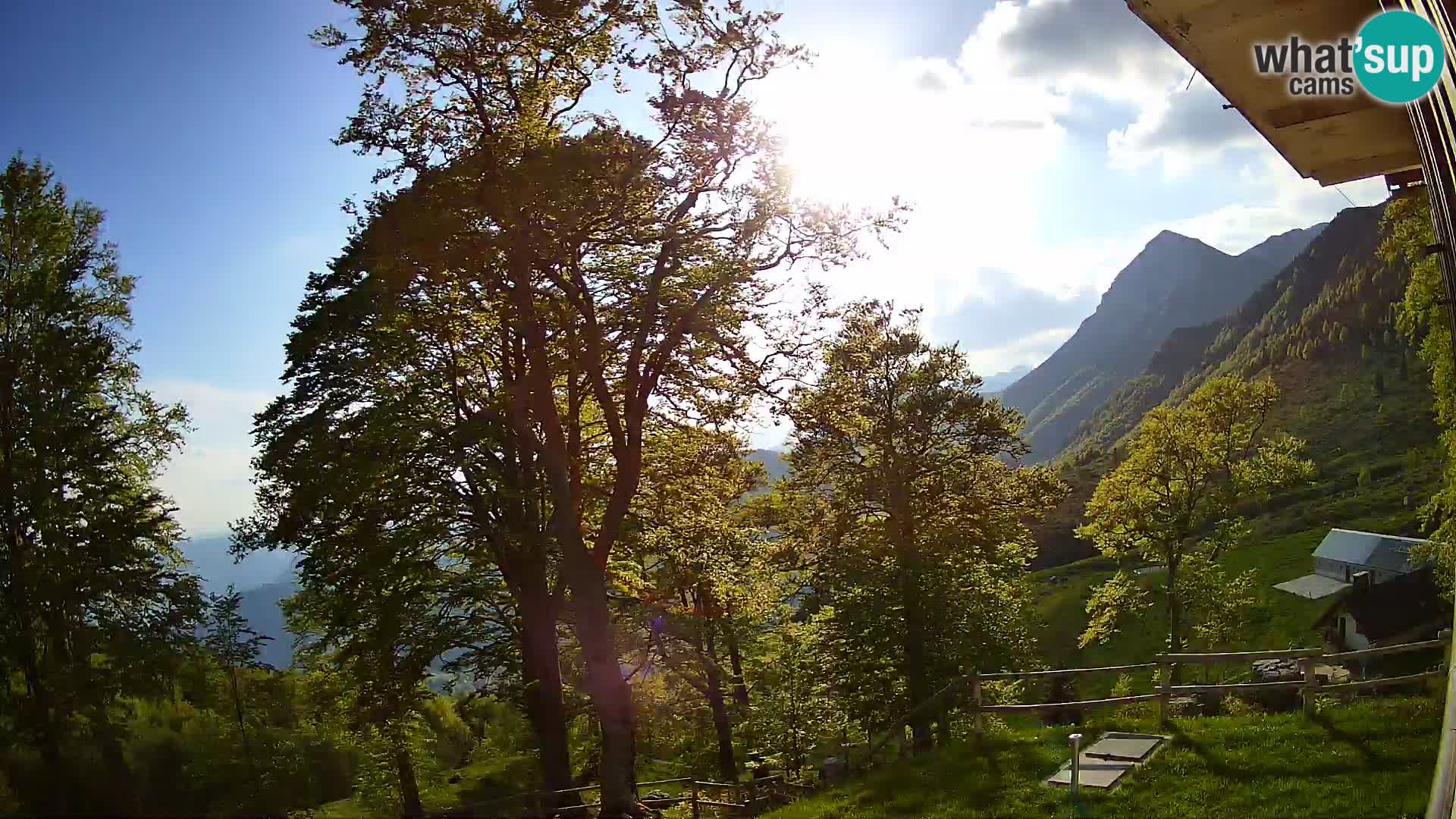 Planina Razor Bergütte Webcam (1315) | Blick auf Tolminski Migovec