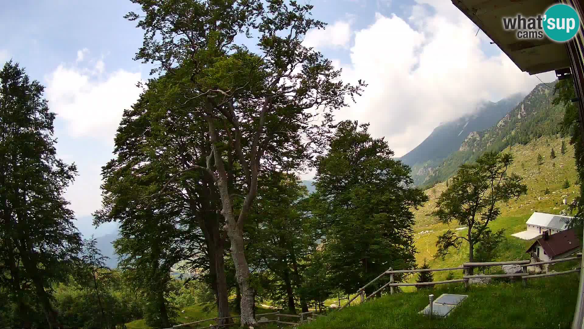 Planina Razor Bergütte Webcam (1315) | Blick auf Tolminski Migovec