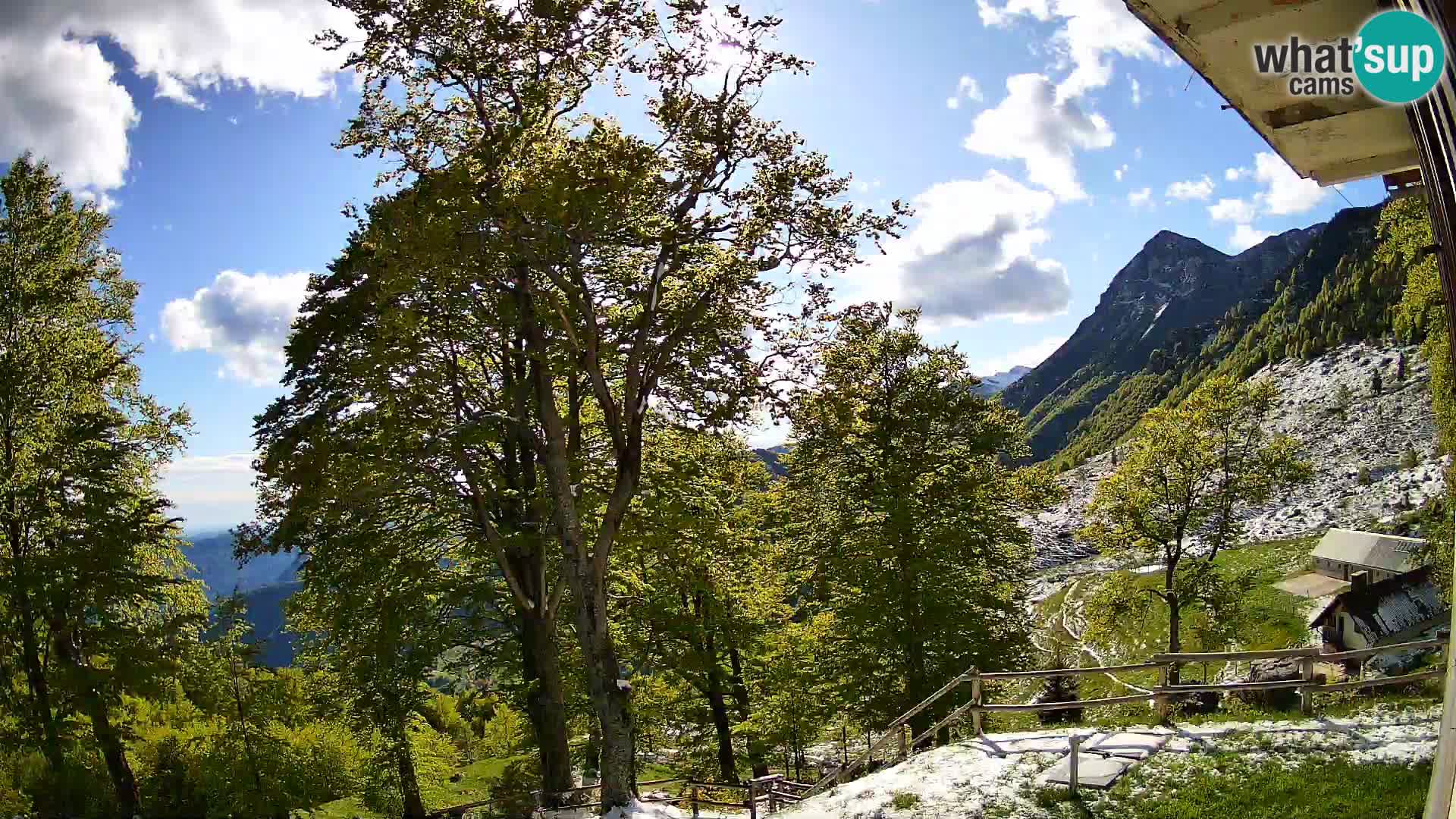 Planina Razor Bergütte Webcam (1315) | Blick auf Tolminski Migovec