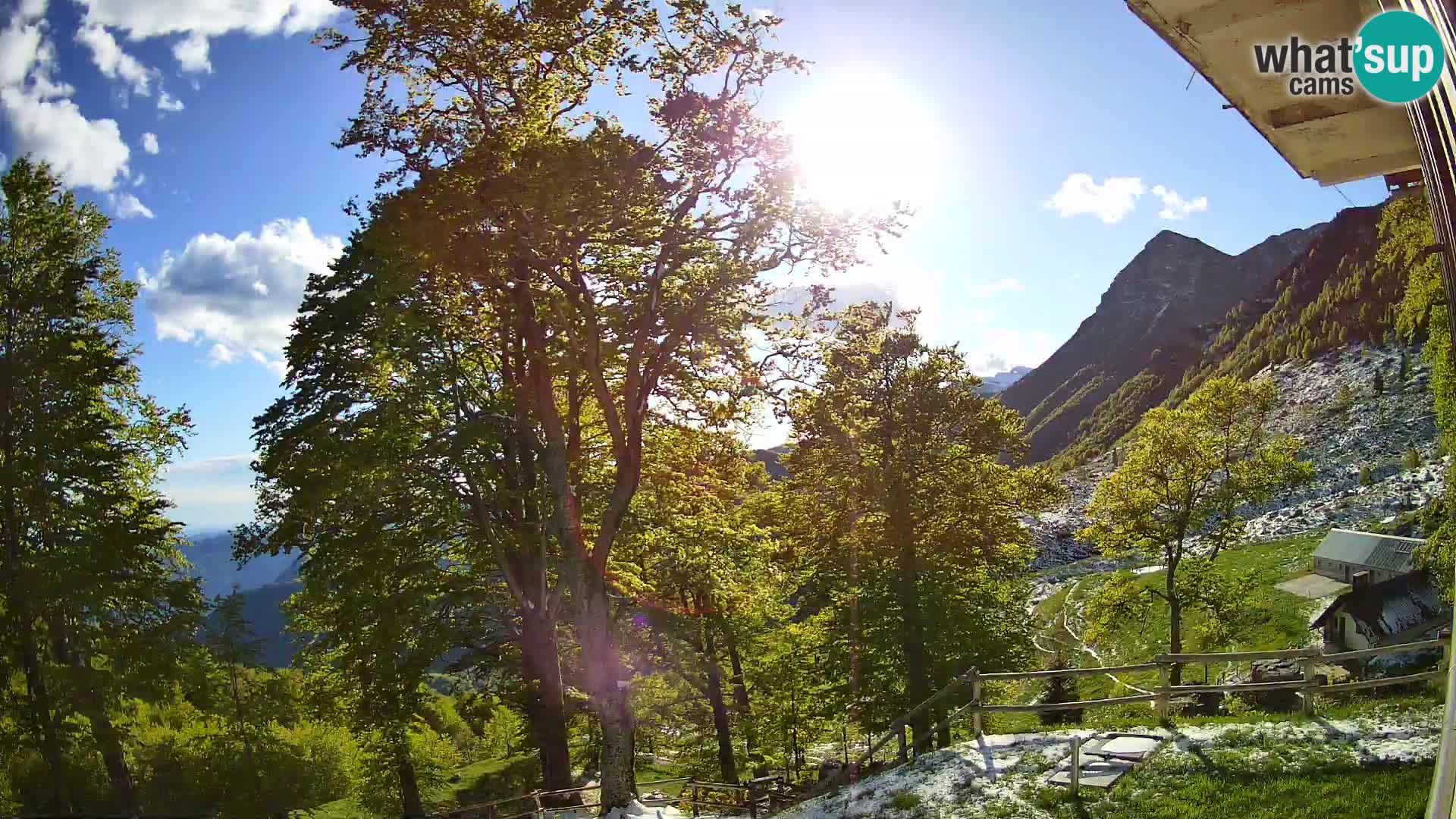 Planina Razor Bergütte Webcam (1315) | Blick auf Tolminski Migovec