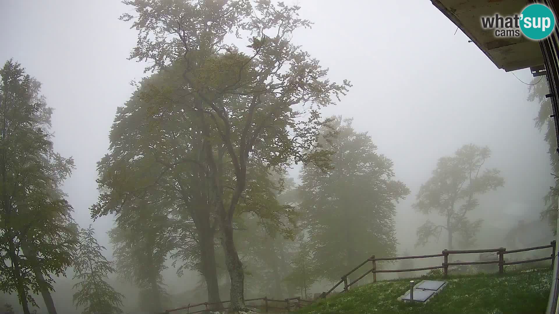 Refuge de la montagne Planina Razor caméra en direct (1315) | vue sur Tolminski Migovec