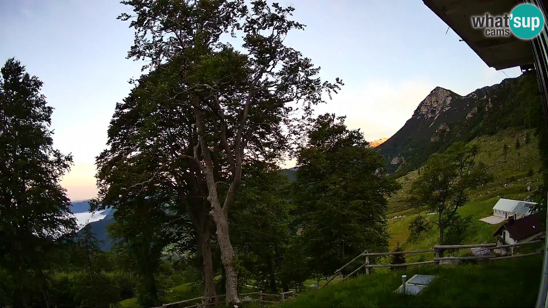 Planina Razor Bergütte Webcam (1315) | Blick auf Tolminski Migovec